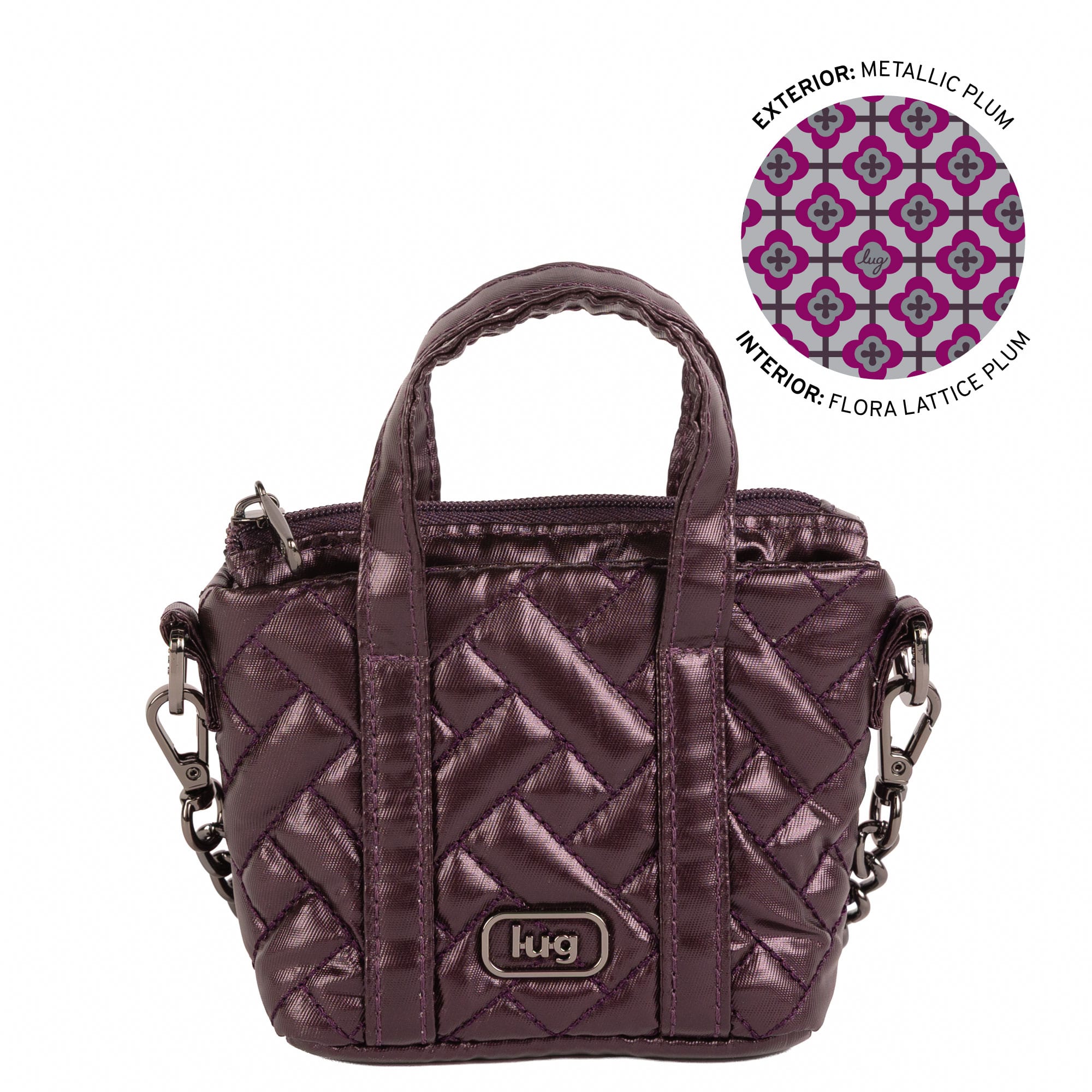 Go-Go Mini Pouch - METALLIC PLUM - 26507_GoGoMini_MetallicPlum_Angle_01
