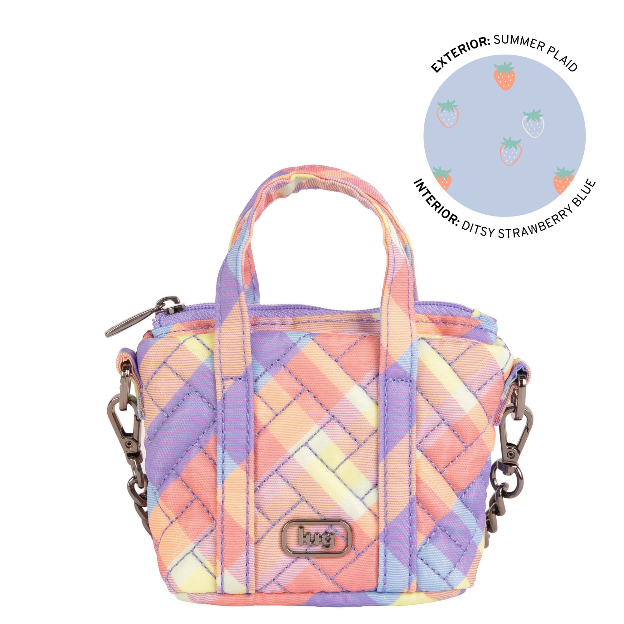 Go-Go Mini Pouch - SUMMER PLAID - 26509_GoGoMini_SummerPlaid_Angle_01
