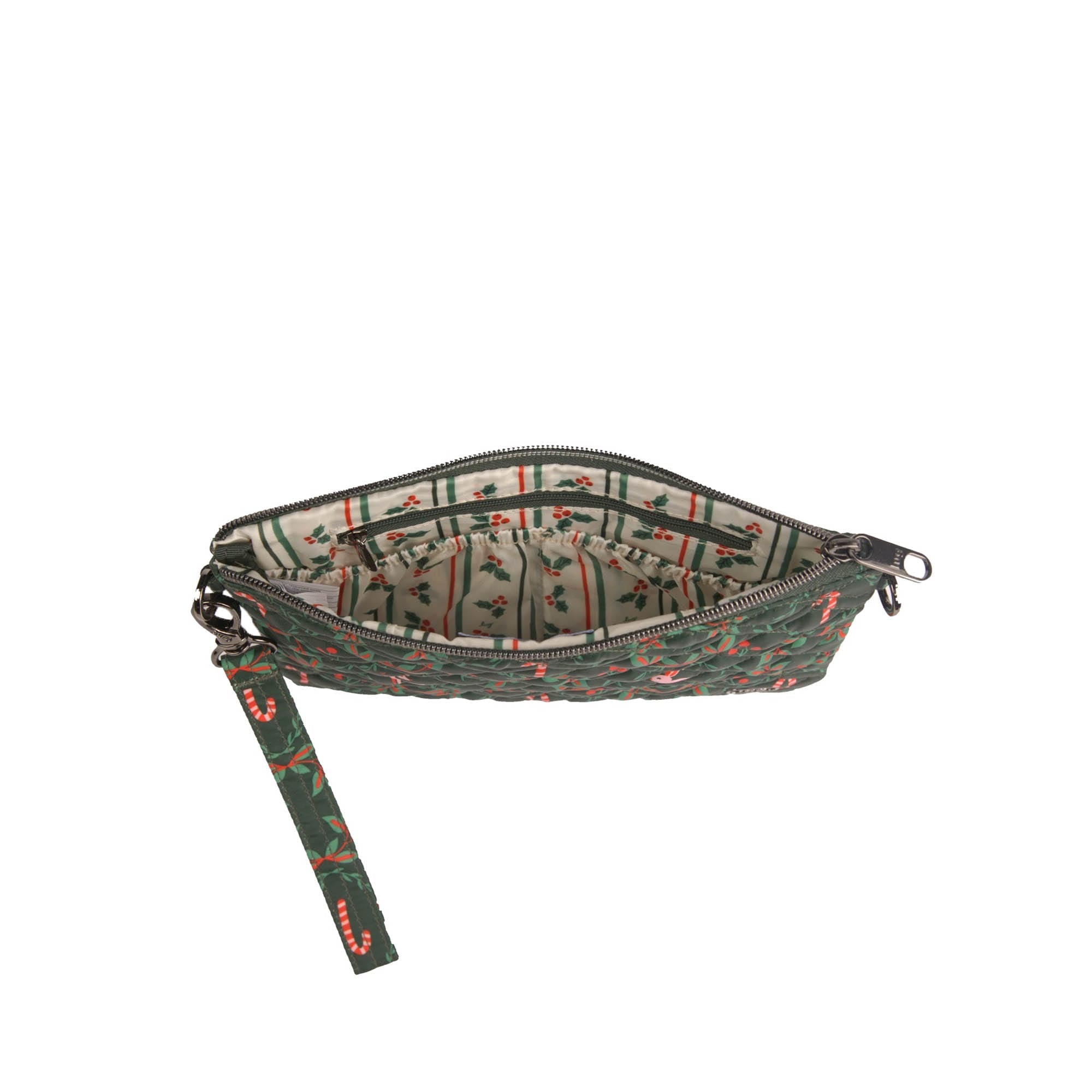Ziplet 2 Wristlet RFID Wallet - HOLIDAY FOREST - 26514_Ziplet_HolidayForest_Angle_04