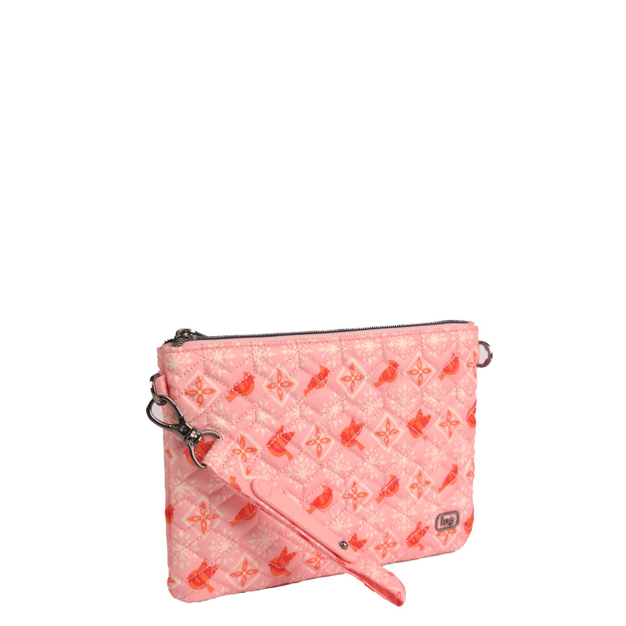 Ziplet 2 Wristlet RFID Wallet - FAIR ISLES CARDINALS RED - 26515_Ziplet_FairIslesCardinalsRed_Angle_02