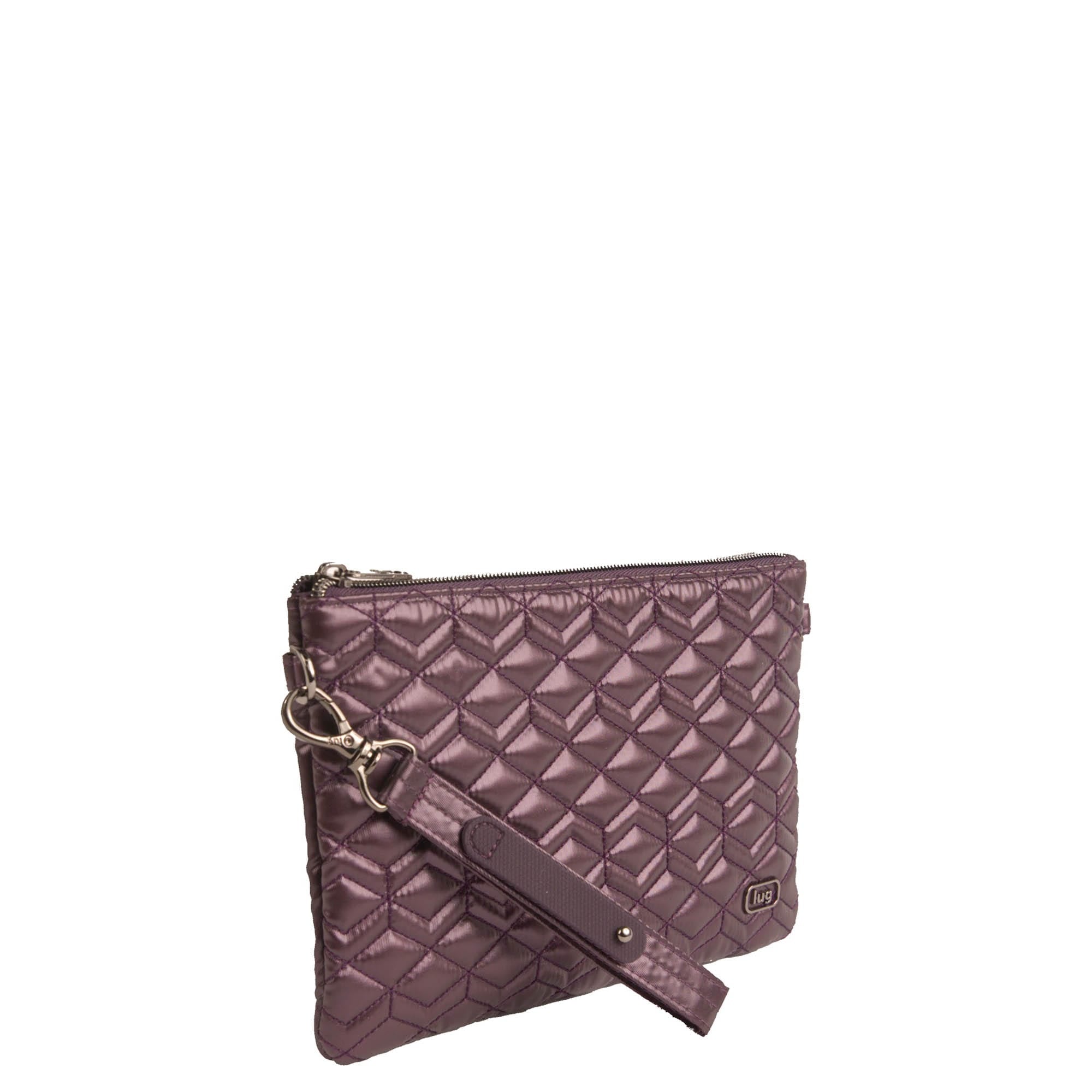 Ziplet 2 Wristlet RFID Wallet - METALLIC PLUM - 26518_Ziplet_MetallicPlum_Angle_02