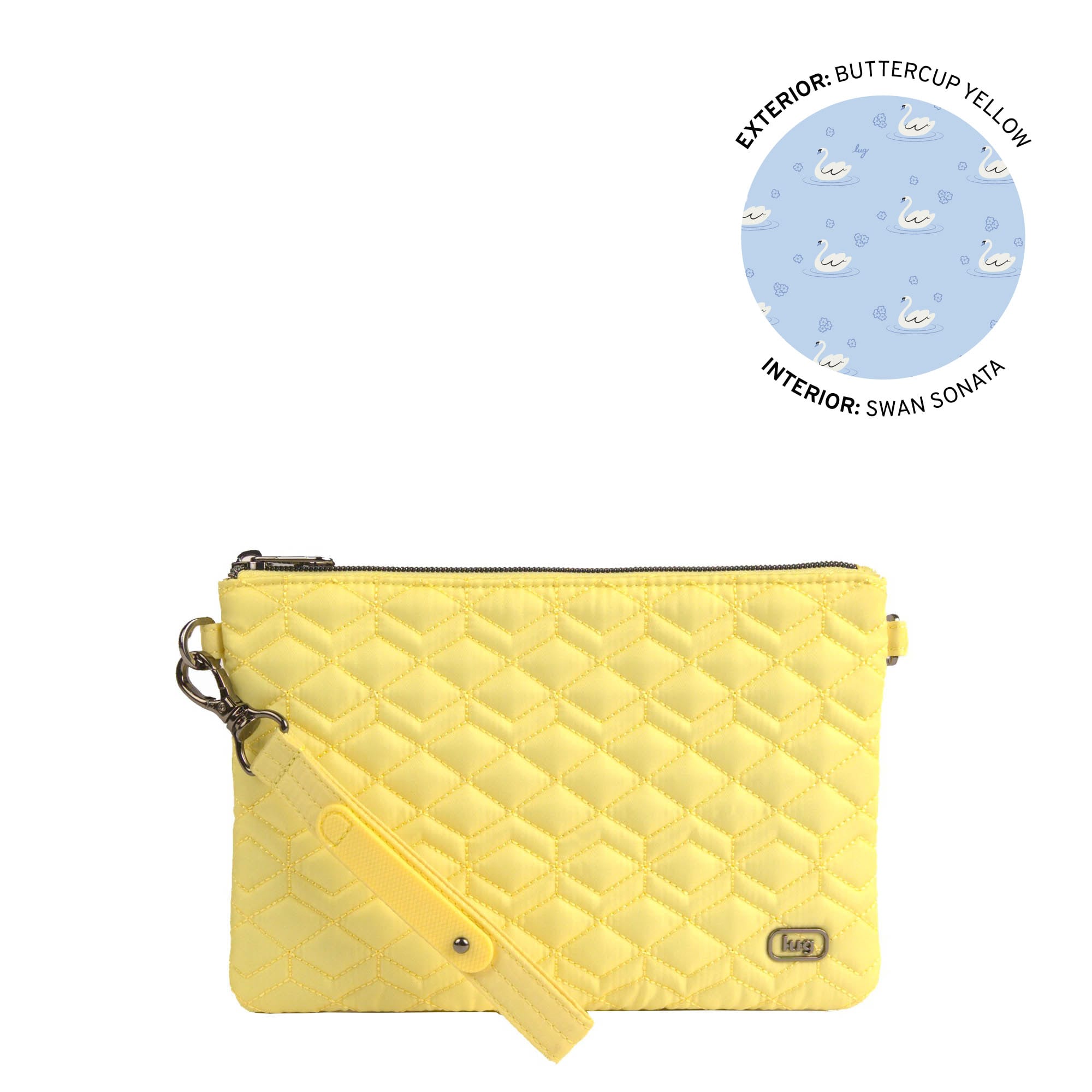 Ziplet 2 Wristlet RFID Wallet - BUTTERCUP YELLOW - 26519_Ziplet_ButtercupYellow_Angle_01