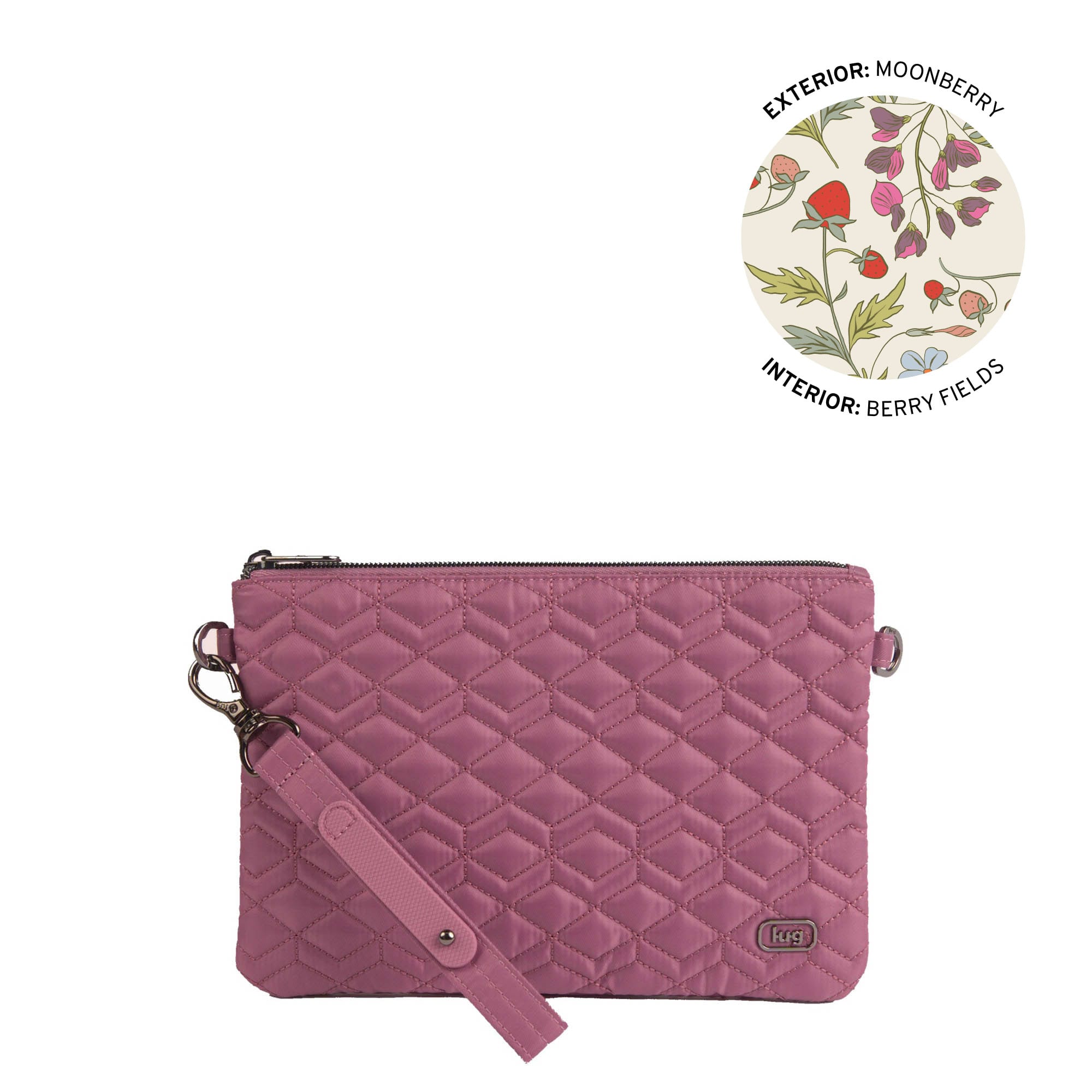 Ziplet 2 Wristlet RFID Wallet - MOONBERRY - 26521_Ziplet_Moonberry_Angle_01