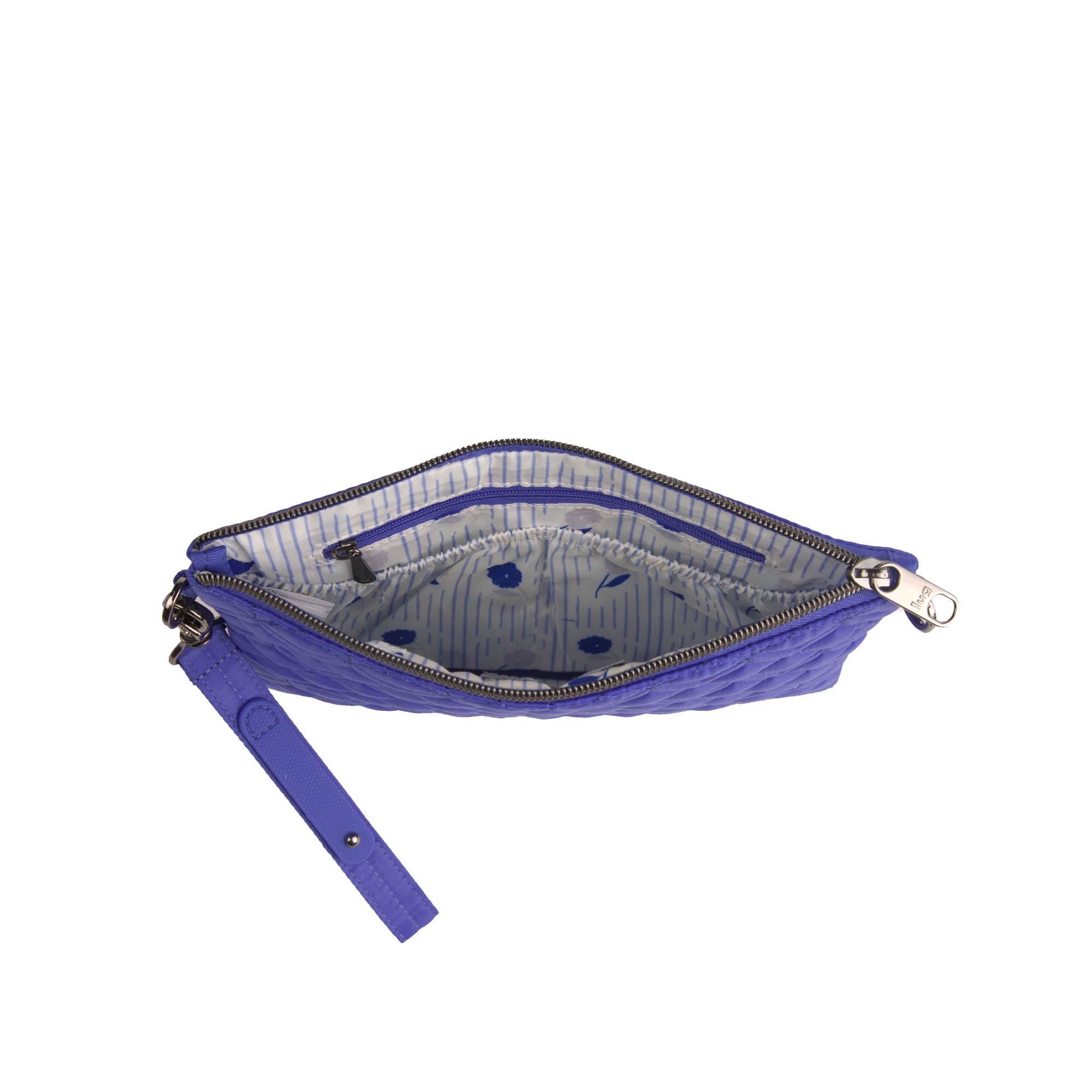 Ziplet 2 Wristlet RFID Wallet - HARBOR BLUE - 26523_Ziplet_HarborBlue_Angle_04