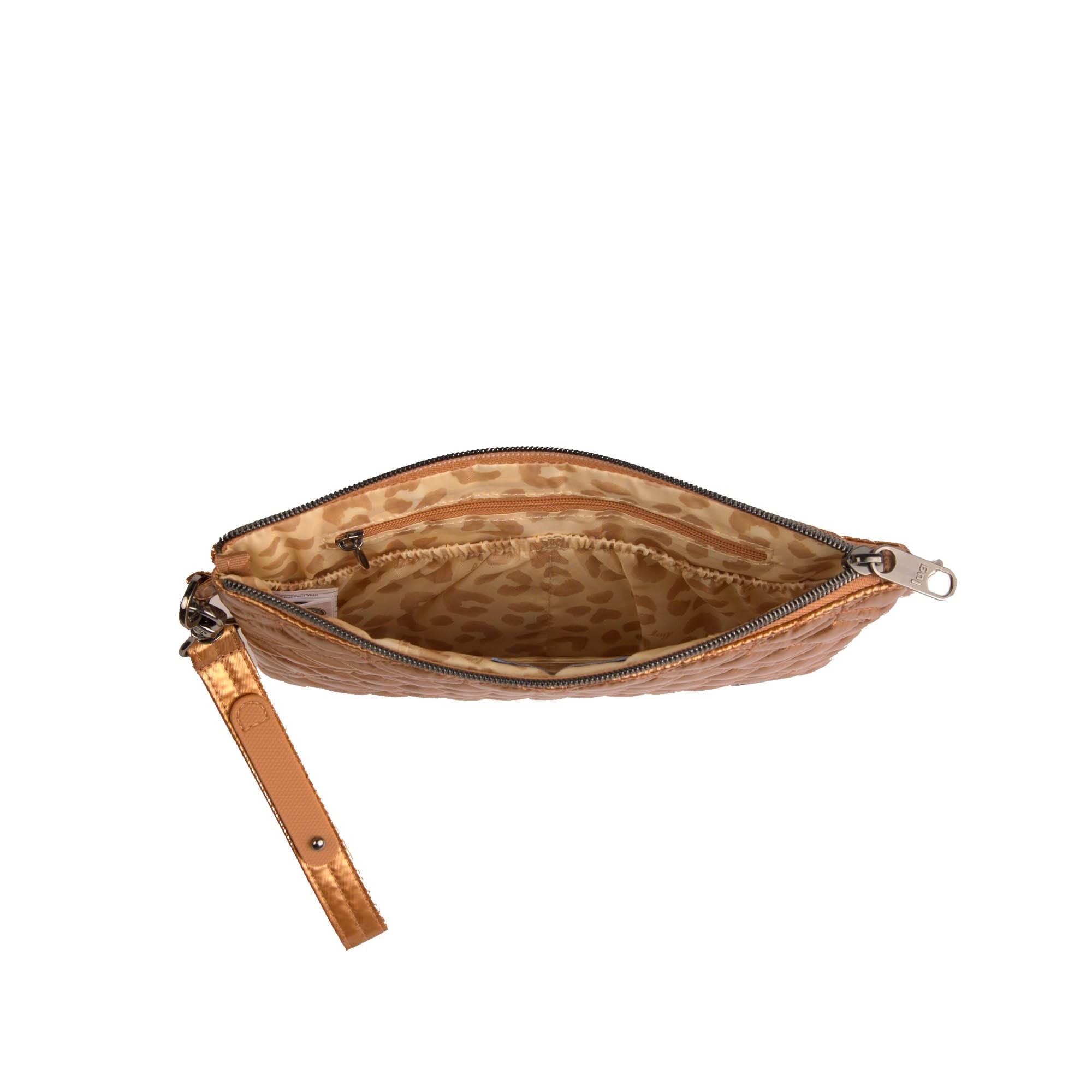Ziplet 2 Wristlet RFID Wallet - METALLIC CHAI - 26524_Ziplet_MetallicChai_Angle_04