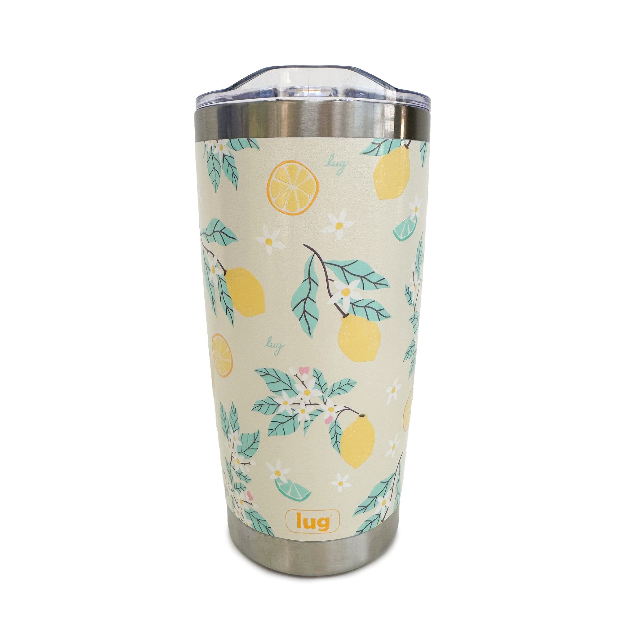Guzzle Tumbler - LEMON FLORAL - 26606_Guzzle_LemonFloral_Angle_01
