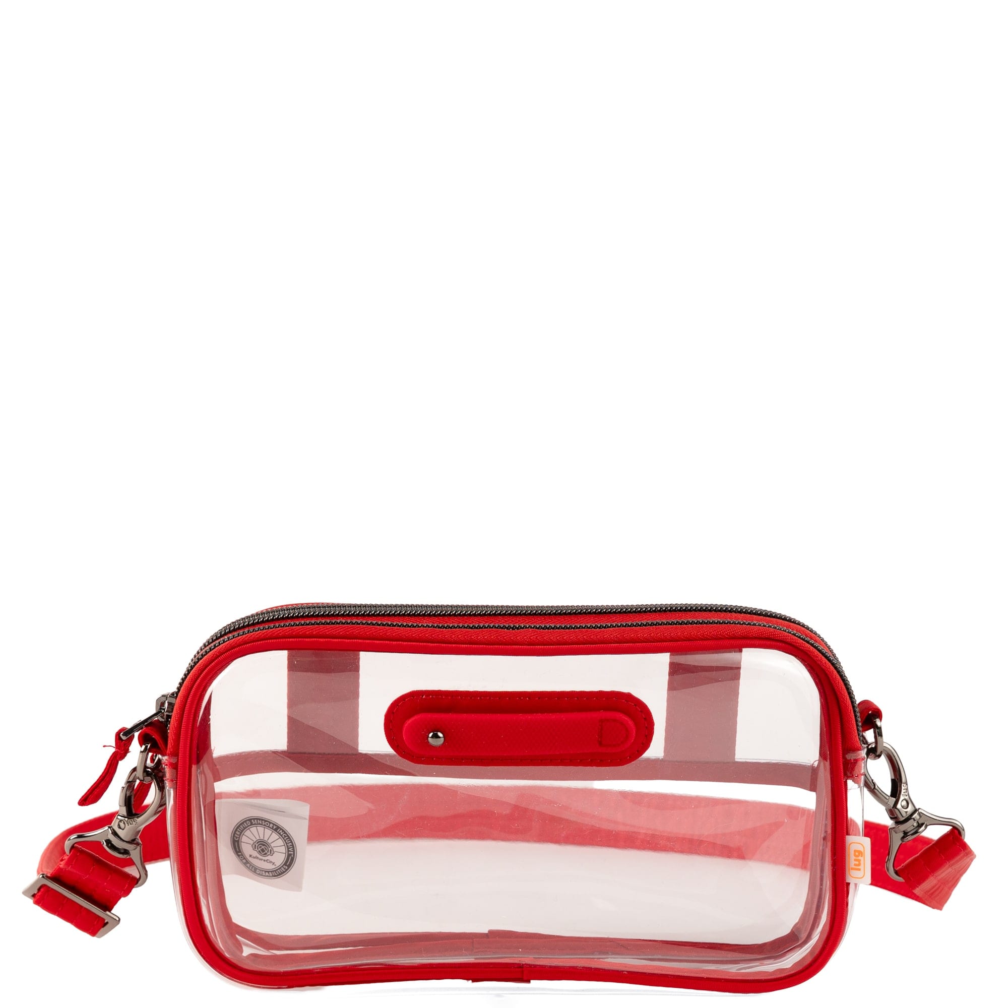 Coupe XL 2 Clearview Crossbody Bag - POPPY RED - 26618_CoupeXL2Clearview_PoppyRed_Angle_01