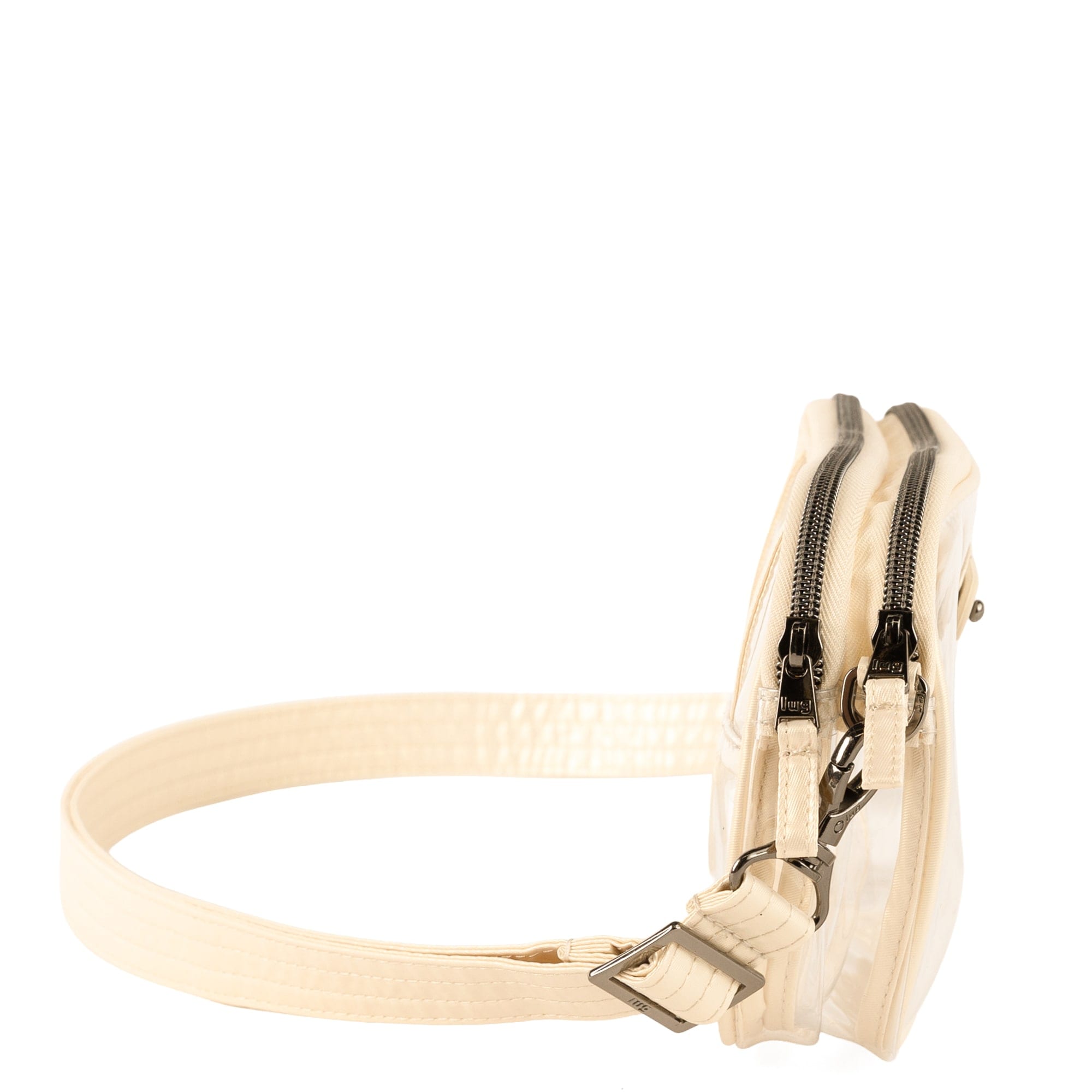 Coupe XL 2 Clearview Crossbody Bag - METALLIC CHAMPAGNE - 26619_CoupeXL2Clearview_MetallicChampagne_Angle_03
