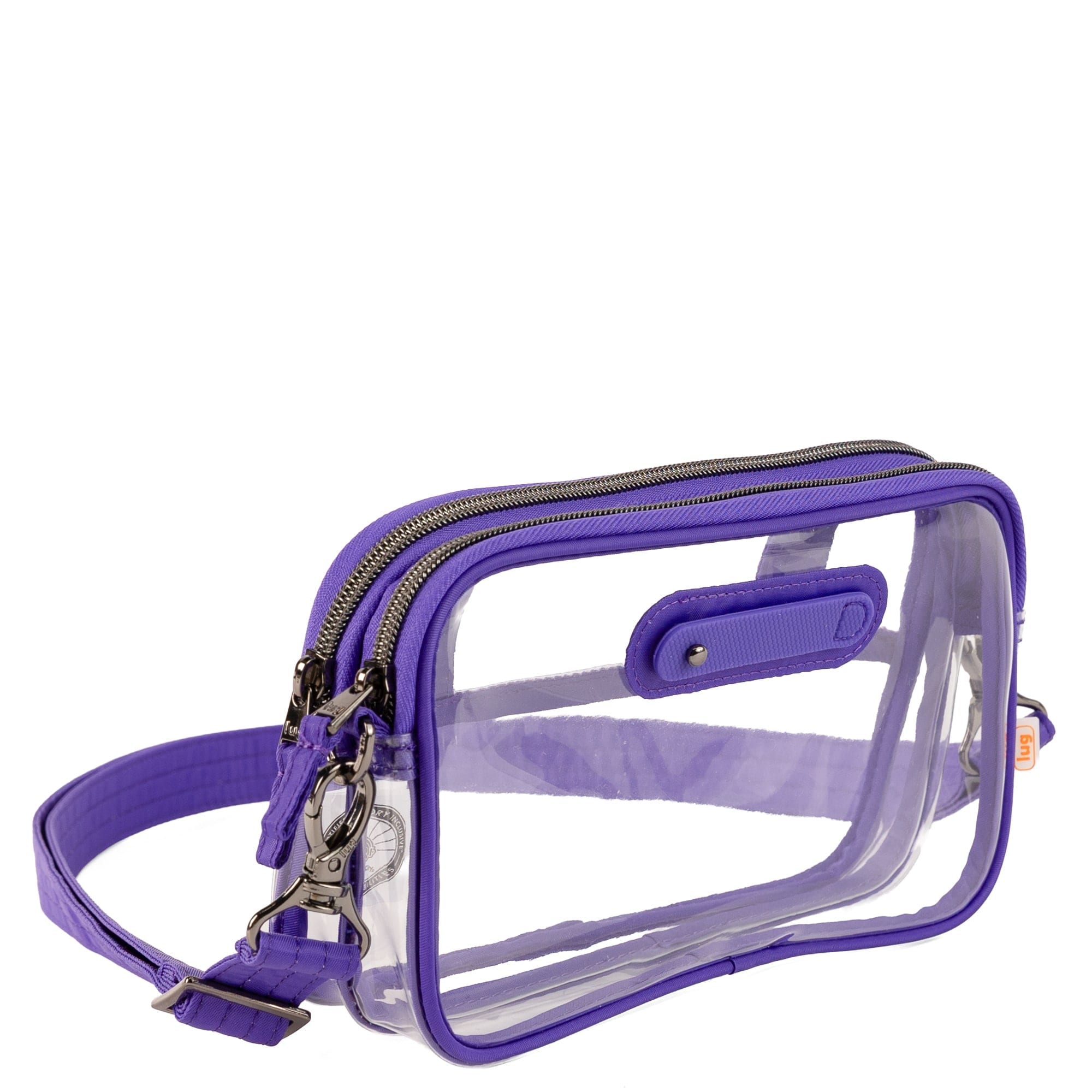 Coupe XL 2 Clearview Crossbody Bag - VIOLET - 26621_CoupeXL2Clearview_Violet_Angle_02