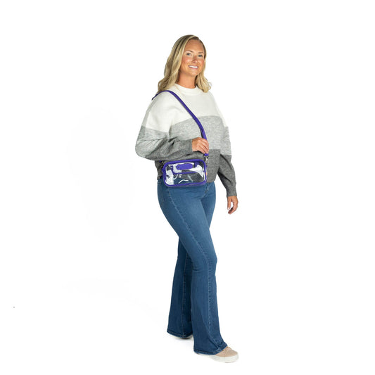 Coupe XL 2 Clearview Crossbody Bag - POPPY RED - 26621_CoupeXL2Clearview_Violet_BagProportion_01