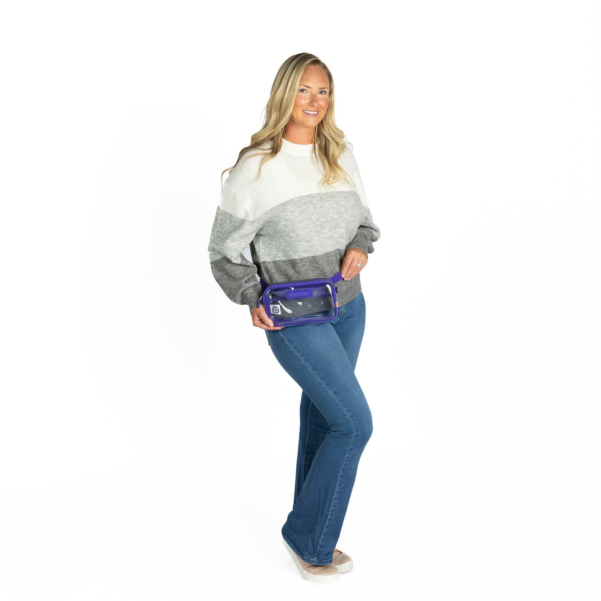 Coupe XL 2 Clearview Crossbody Bag - POPPY RED - 26621_CoupeXL2Clearview_Violet_BagProportion_03