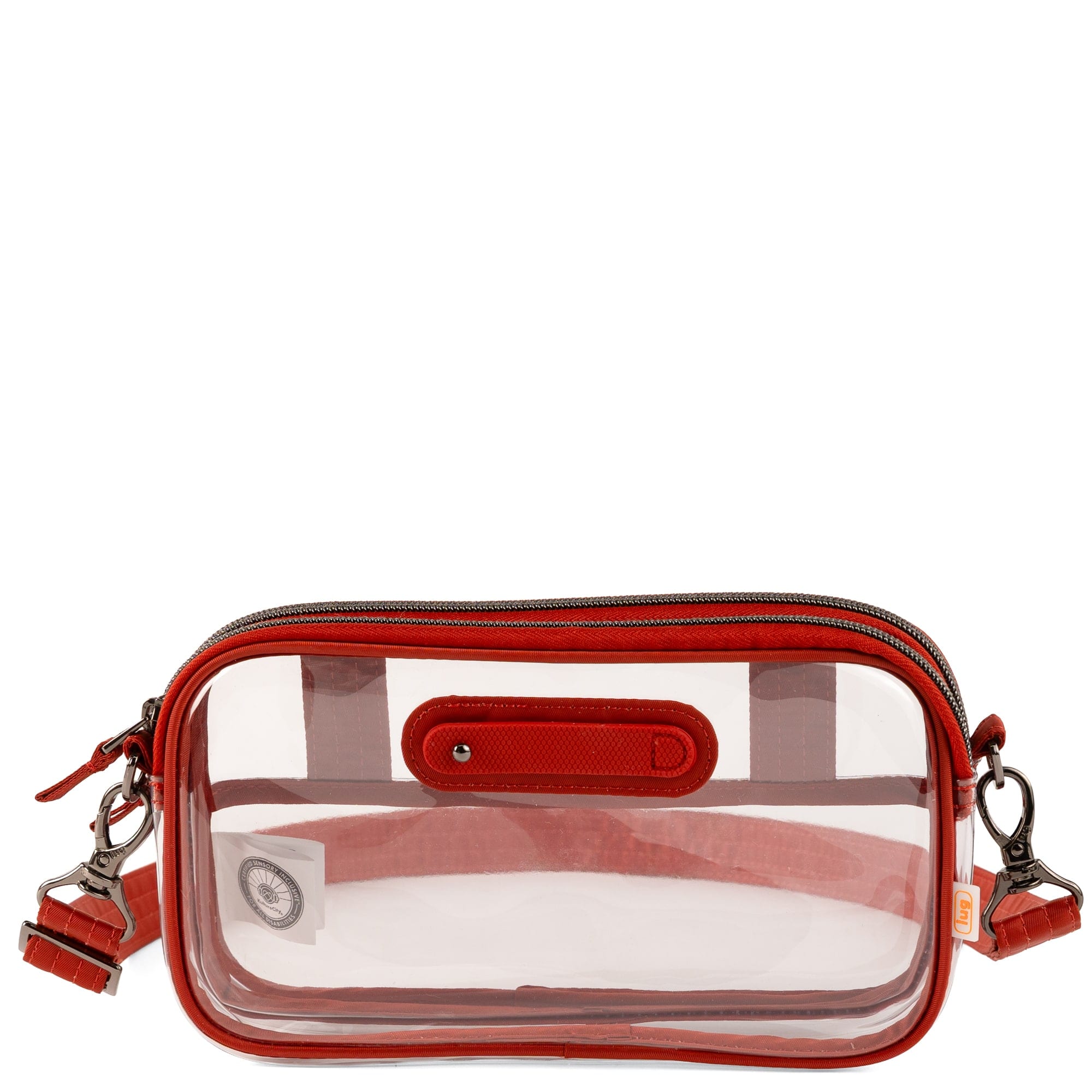 Coupe XL 2 Clearview Crossbody Bag - SPICE ORANGE - 26622_CoupeXL2Clearview_OrangeSpice_Angle_01