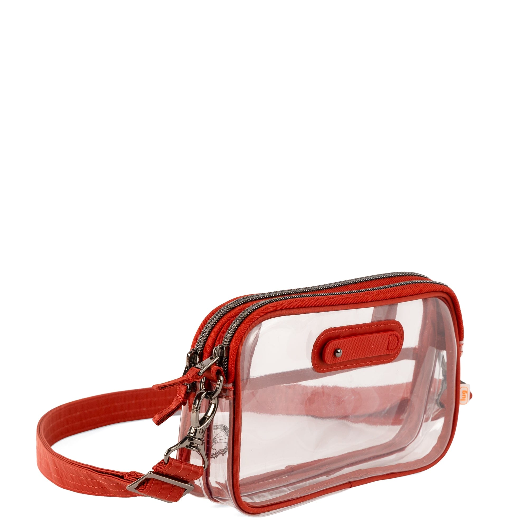 Coupe XL 2 Clearview Crossbody Bag - SPICE ORANGE - 26622_CoupeXL2Clearview_OrangeSpice_Angle_02