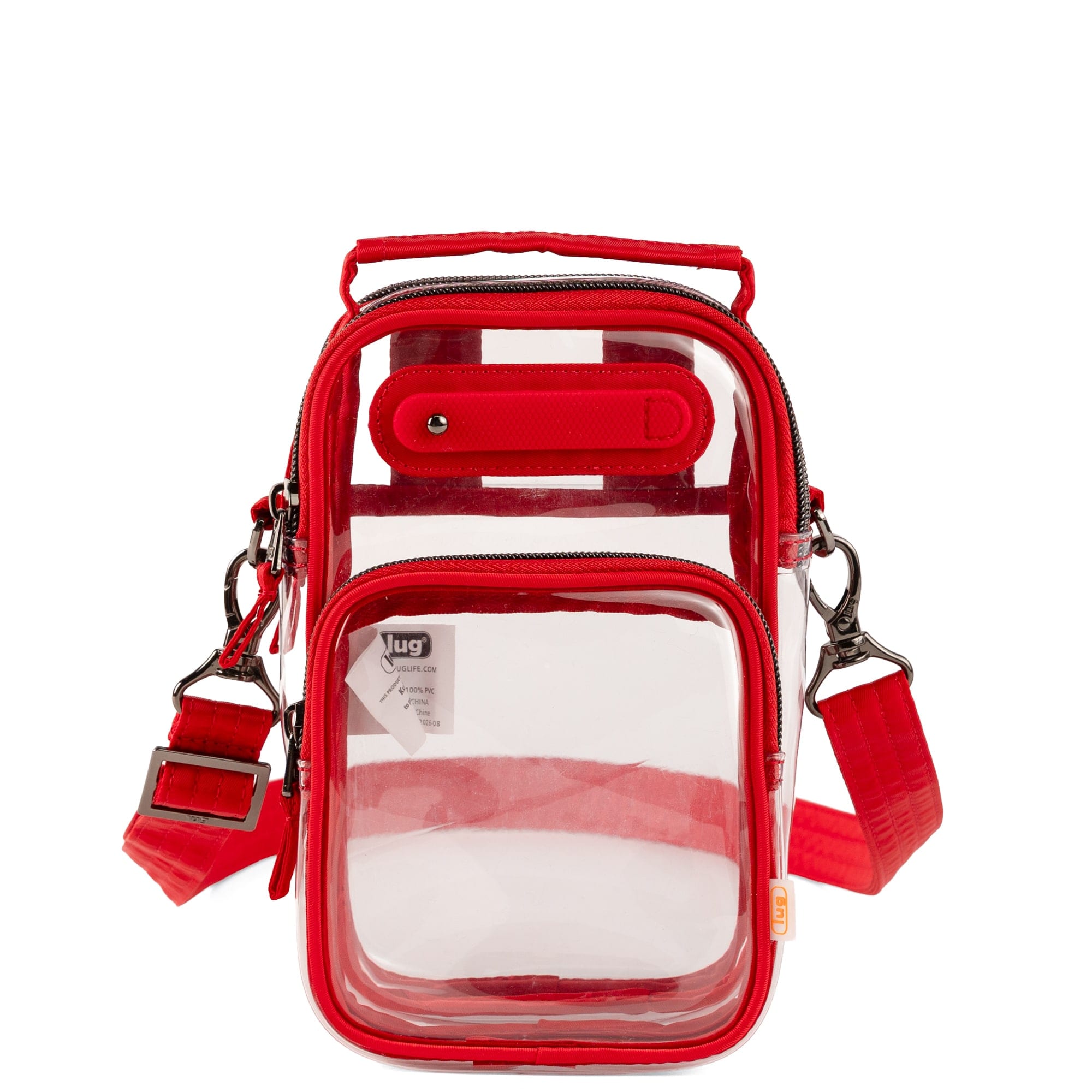 Skeeter Mini Clearview 2 Convertible Crossbody Bag - POPPY RED - 26627_SkeeterMiniClearview_PoppyRed_Angle_01