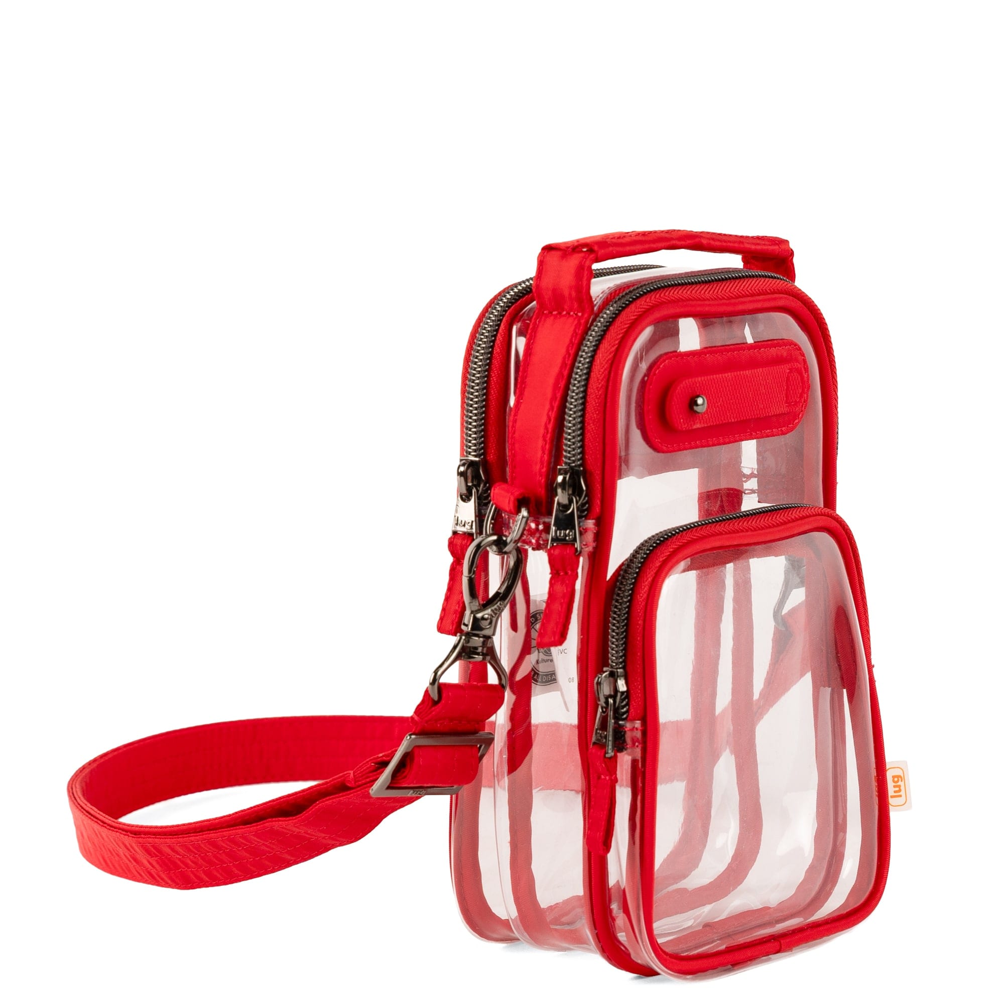 Skeeter Mini Clearview 2 Convertible Crossbody Bag - POPPY RED - 26627_SkeeterMiniClearview_PoppyRed_Angle_02