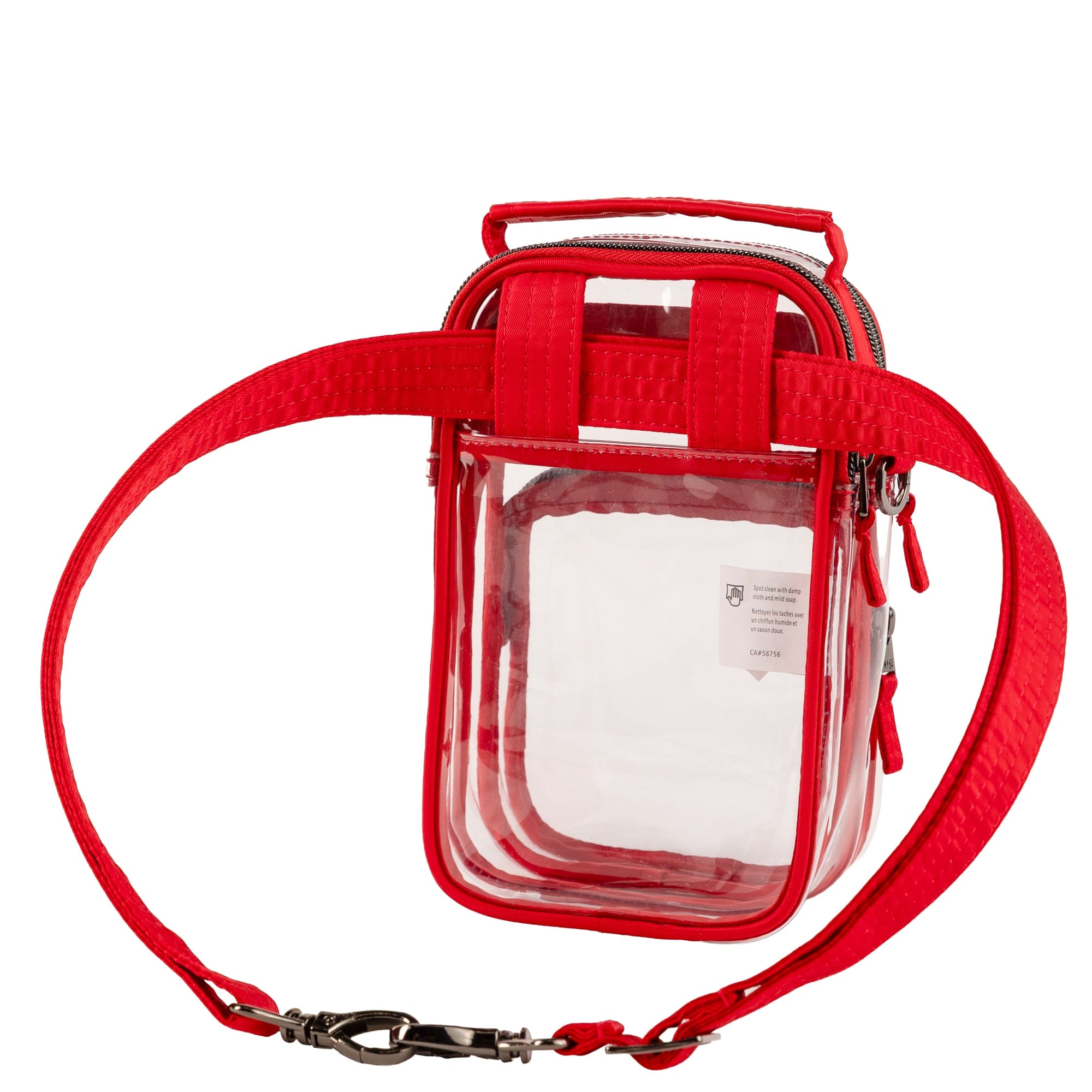 Skeeter Mini Clearview 2 Convertible Crossbody Bag - POPPY RED - 26627_SkeeterMiniClearview_PoppyRed_Angle_05