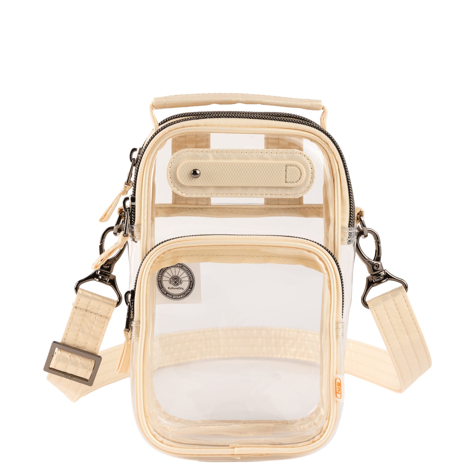Skeeter Mini Clearview 2 Convertible Crossbody Bag - METALLIC CHAMPAGNE - 26628_SkeeterMiniClearview_MetallicChampagne_Angle_01