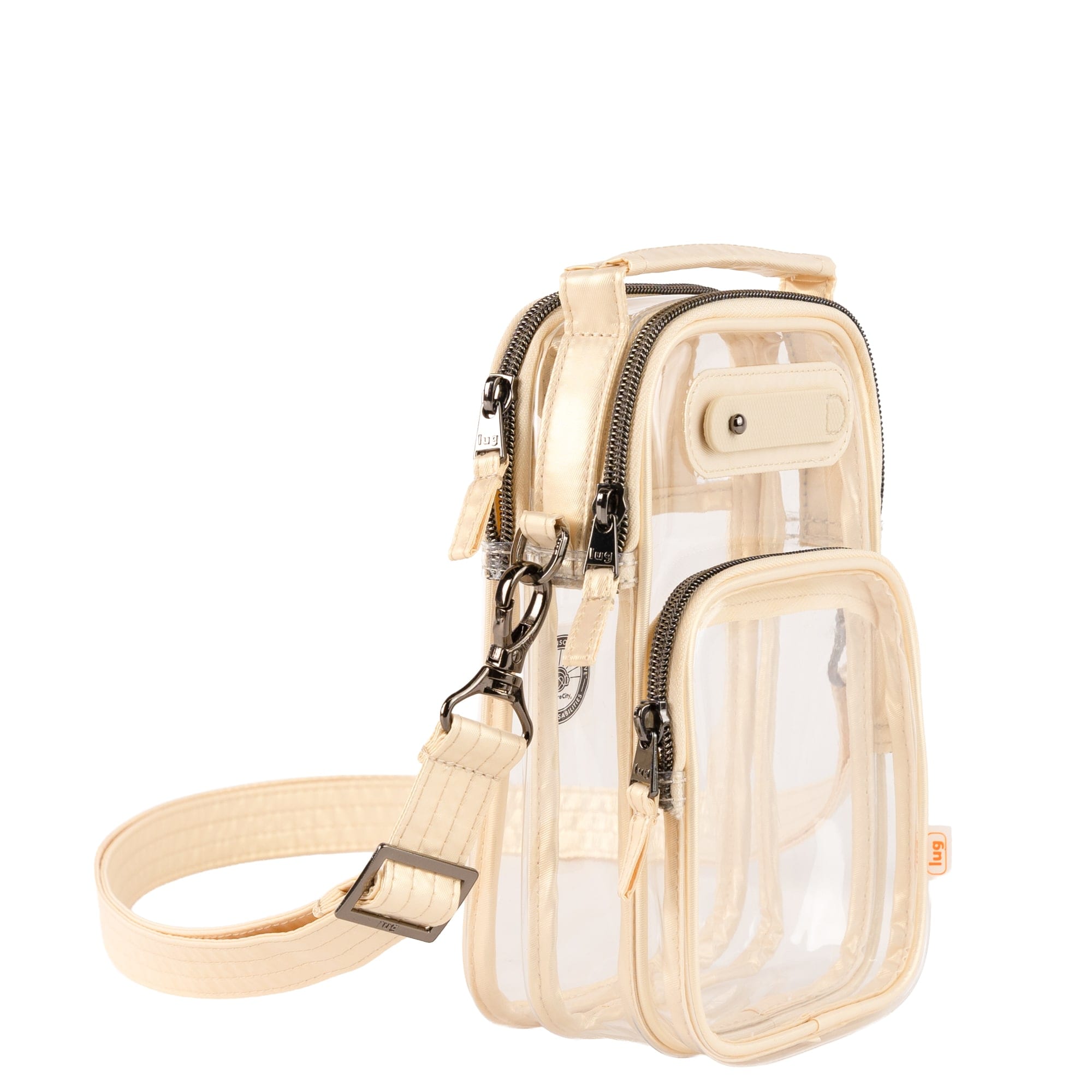 Skeeter Mini Clearview 2 Convertible Crossbody Bag - METALLIC CHAMPAGNE - 26628_SkeeterMiniClearview_MetallicChampagne_Angle_02