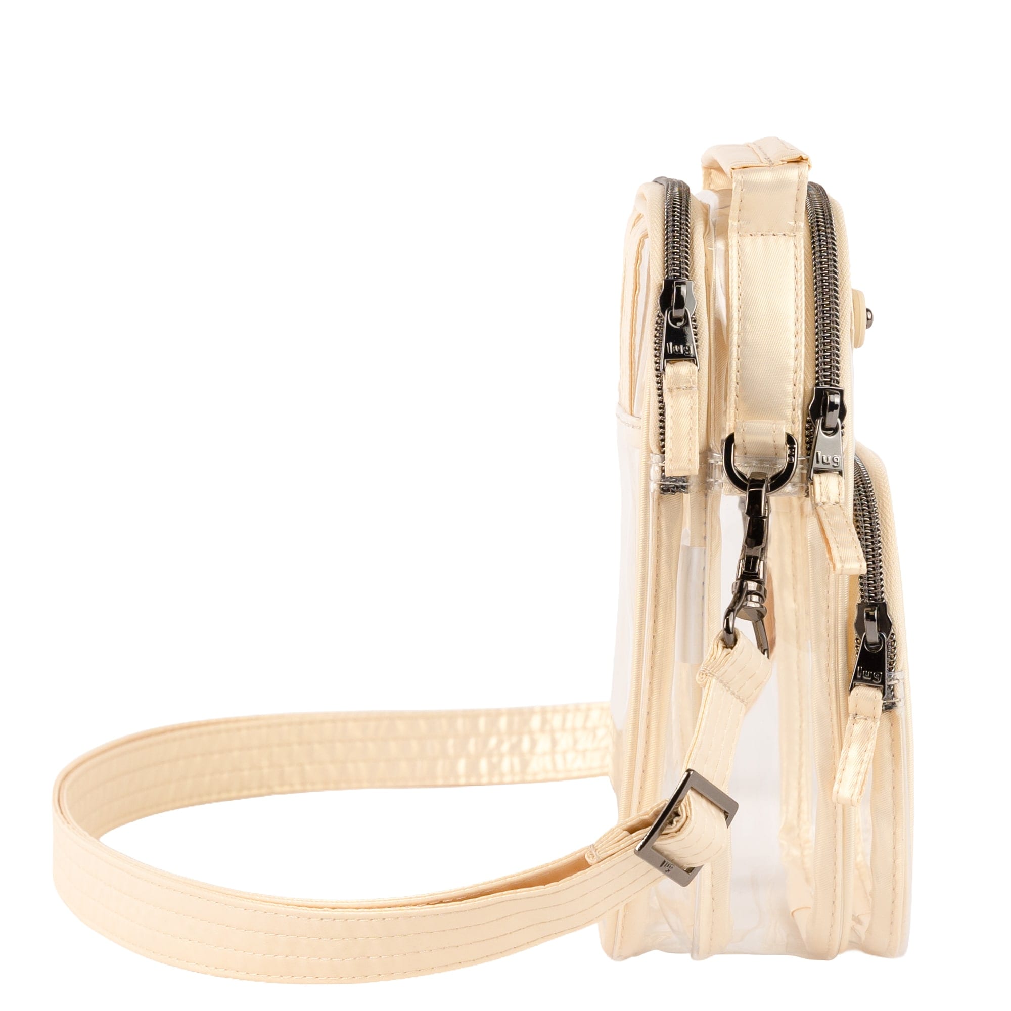 Skeeter Mini Clearview 2 Convertible Crossbody Bag - METALLIC CHAMPAGNE - 26628_SkeeterMiniClearview_MetallicChampagne_Angle_03