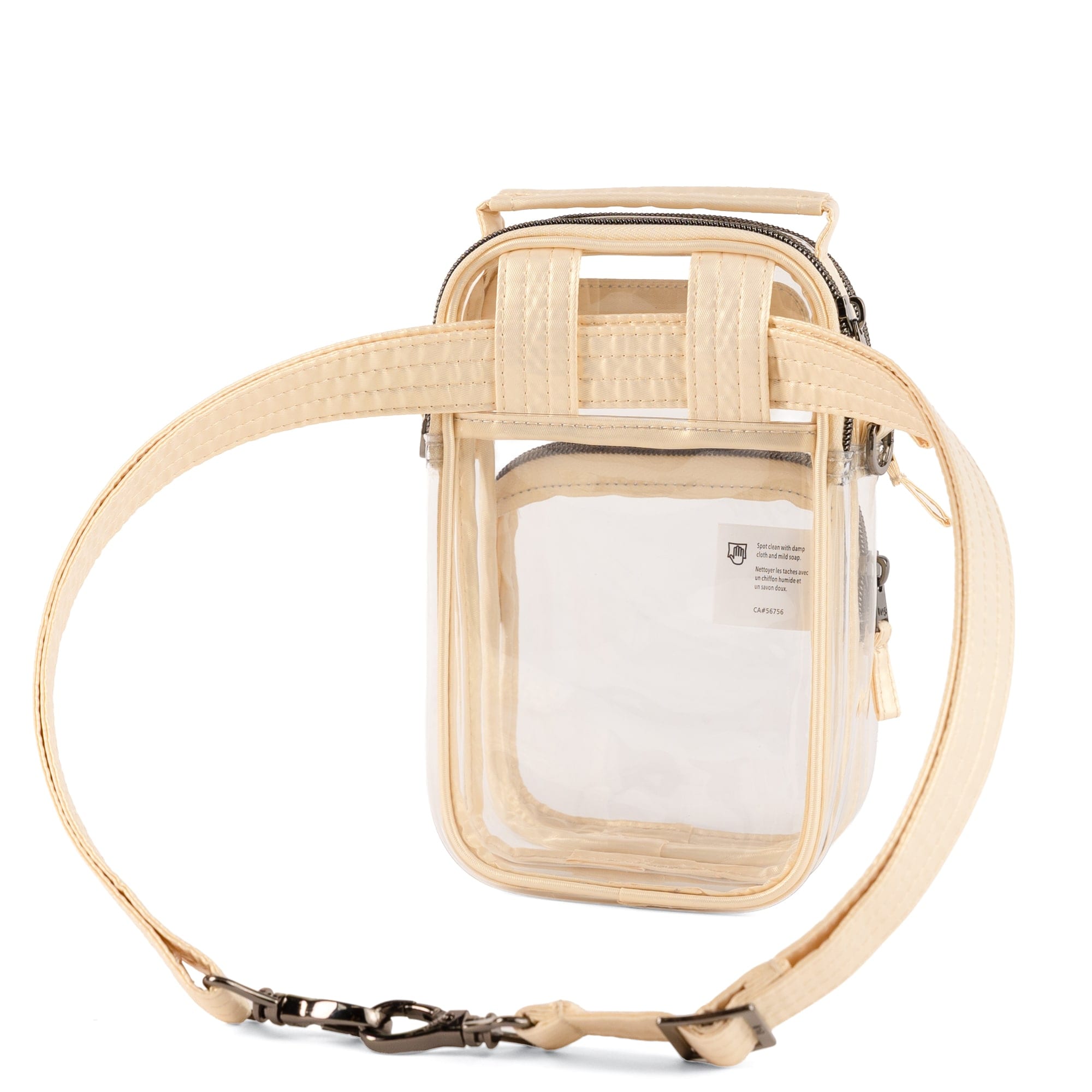 Skeeter Mini Clearview 2 Convertible Crossbody Bag - METALLIC CHAMPAGNE - 26628_SkeeterMiniClearview_MetallicChampagne_Angle_05