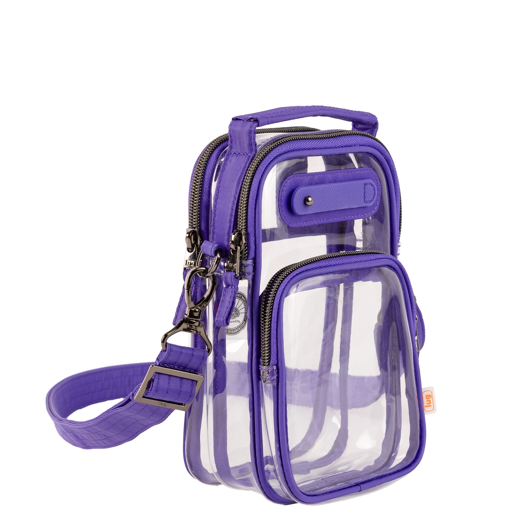 Skeeter Mini Clearview 2 Convertible Crossbody Bag - VIOLET - 26630_SkeeterMiniClearview_Violet_Angle_02