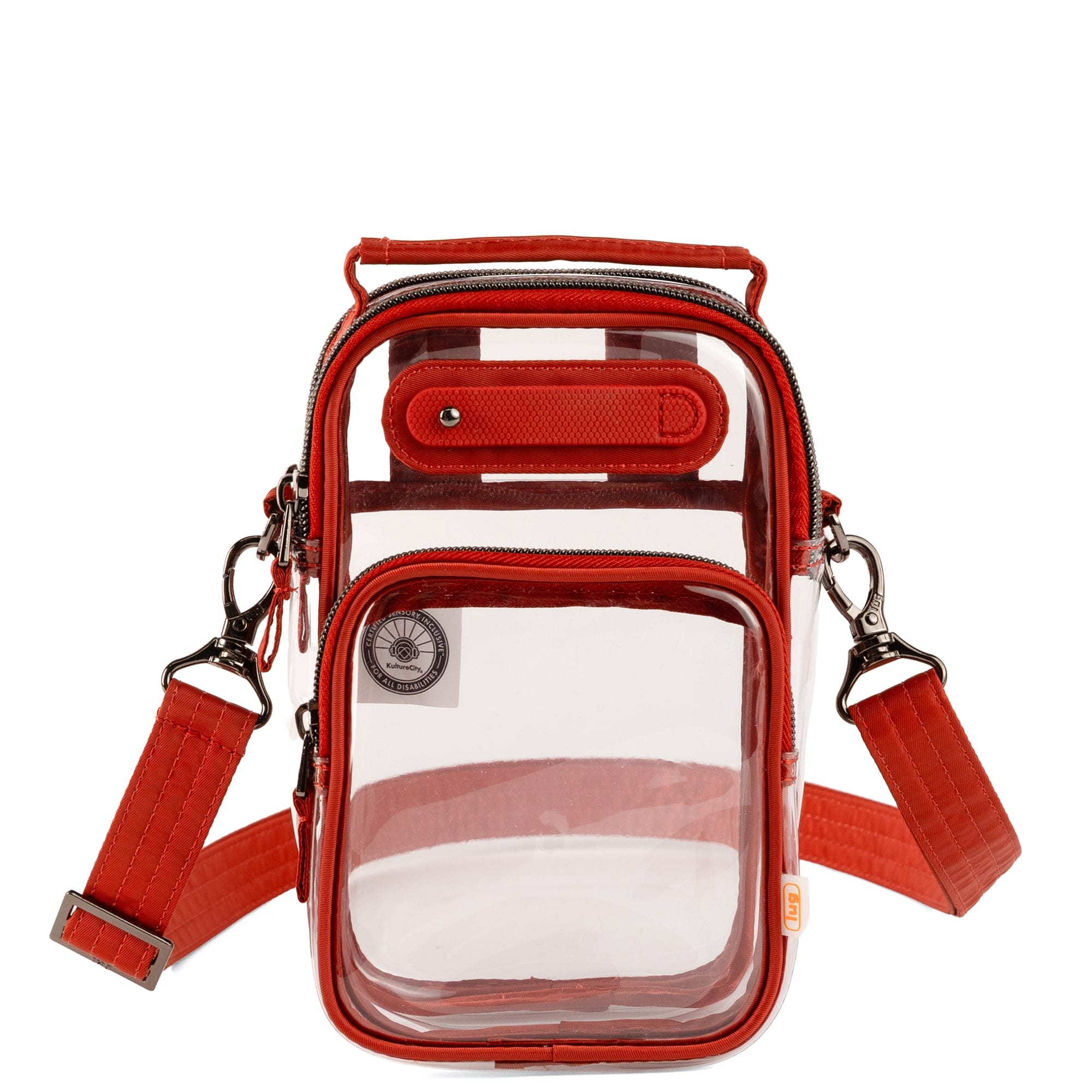 Skeeter Mini Clearview 2 Convertible Crossbody Bag - SPICE ORANGE - 26631_SkeeterMiniClearview_SpiceOrange_Angle_01