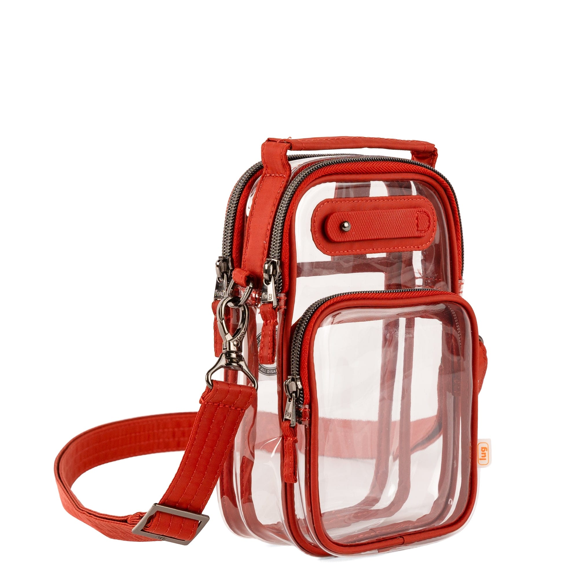 Skeeter Mini Clearview 2 Convertible Crossbody Bag - SPICE ORANGE - 26631_SkeeterMiniClearview_SpiceOrange_Angle_02