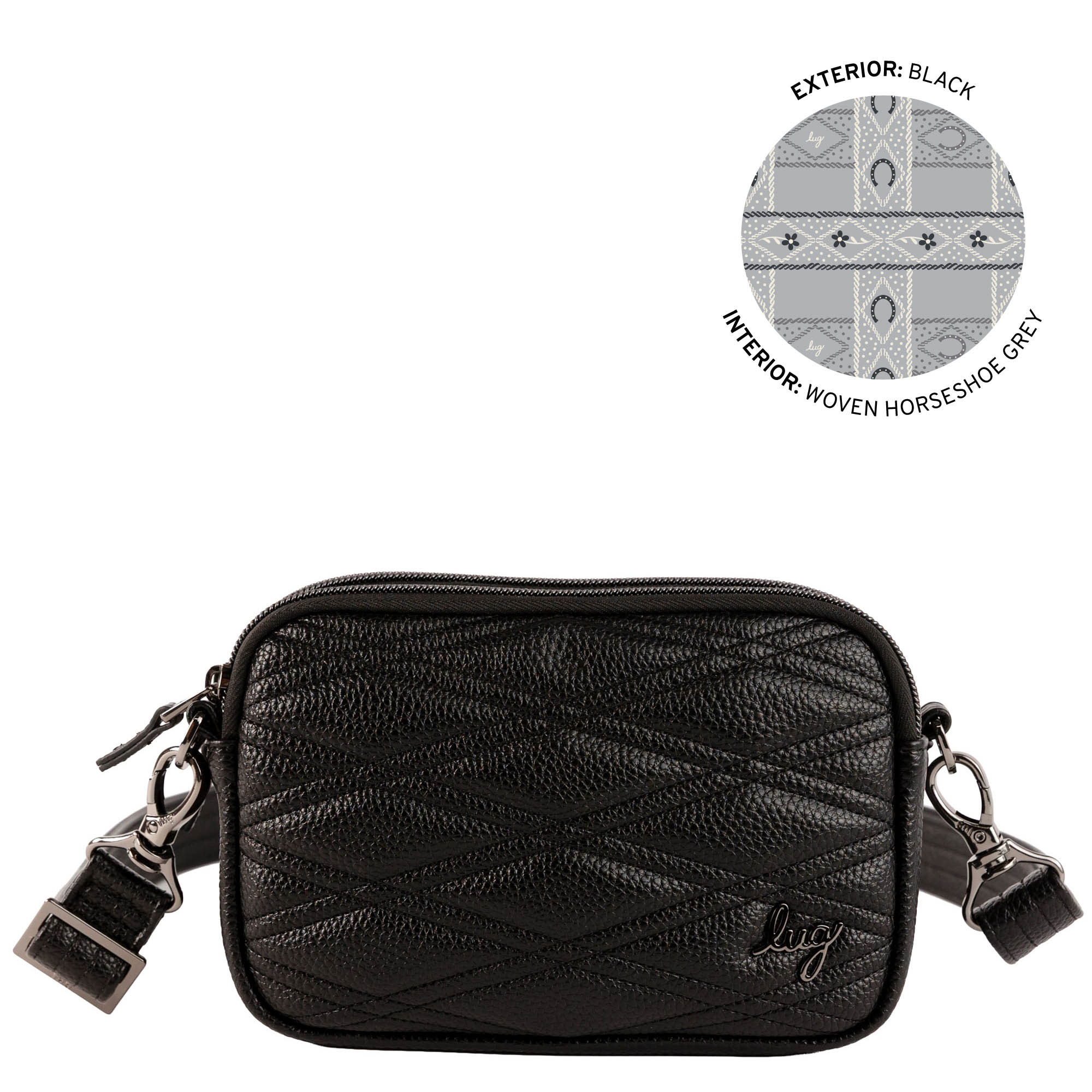 Coupe Classic VL Convertible Crossbody Bag - BLACK 2 - 26633_CoupeVL_Black_Angle_01