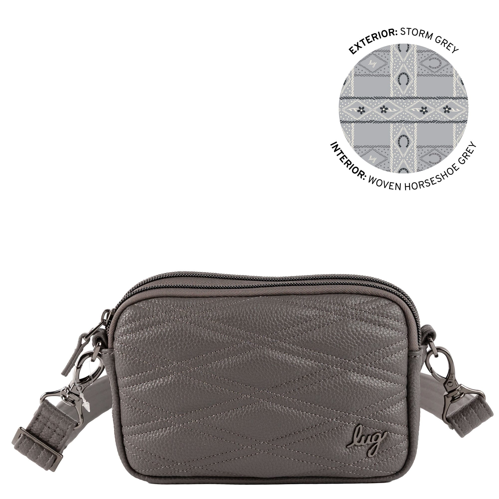 Coupe Classic VL Convertible Crossbody Bag - STORM GREY - 26634_CoupeVL_StormGrey_Angle_01