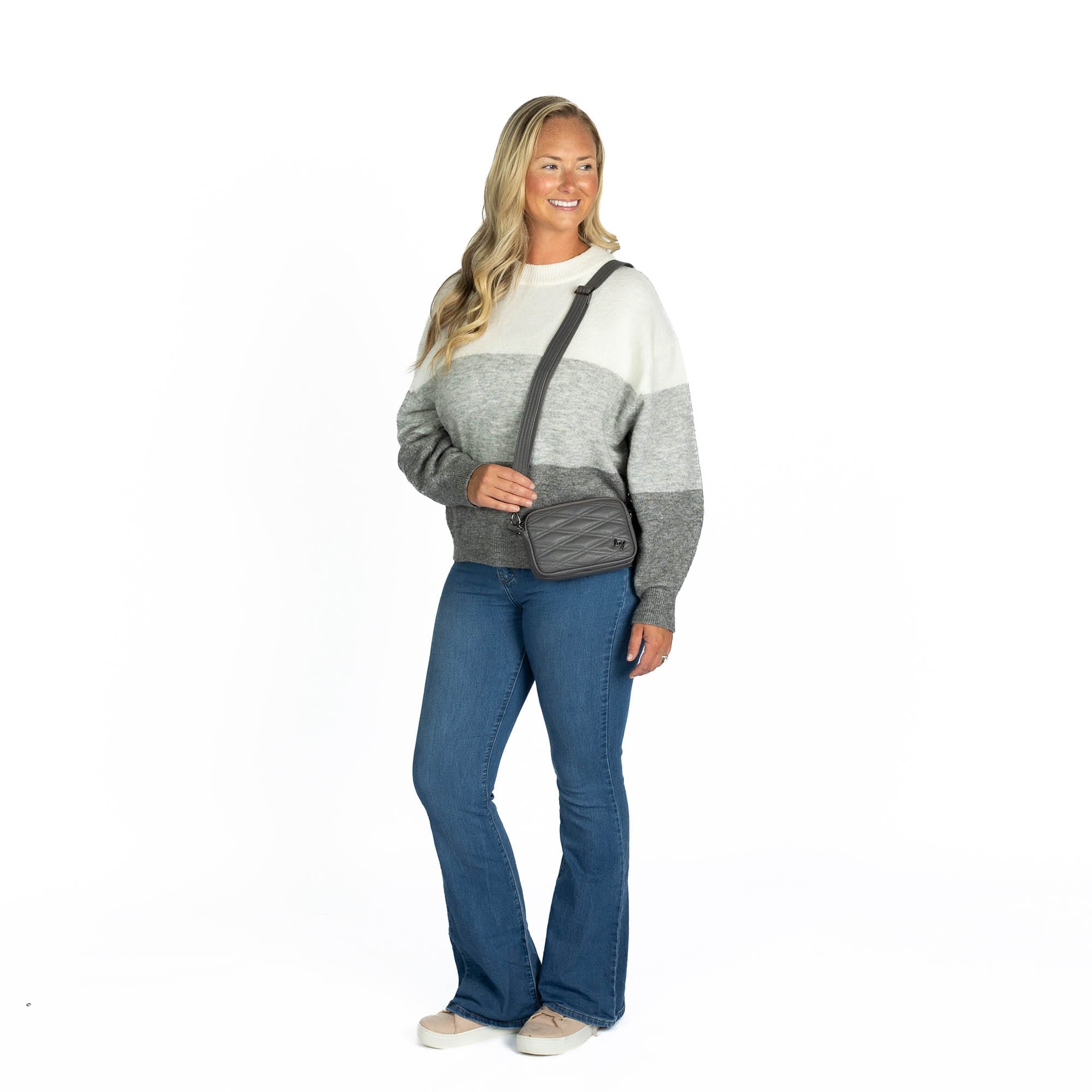 Coupe Classic VL Convertible Crossbody Bag - - 26634_CoupeVL_StormGrey_BagProportion_01