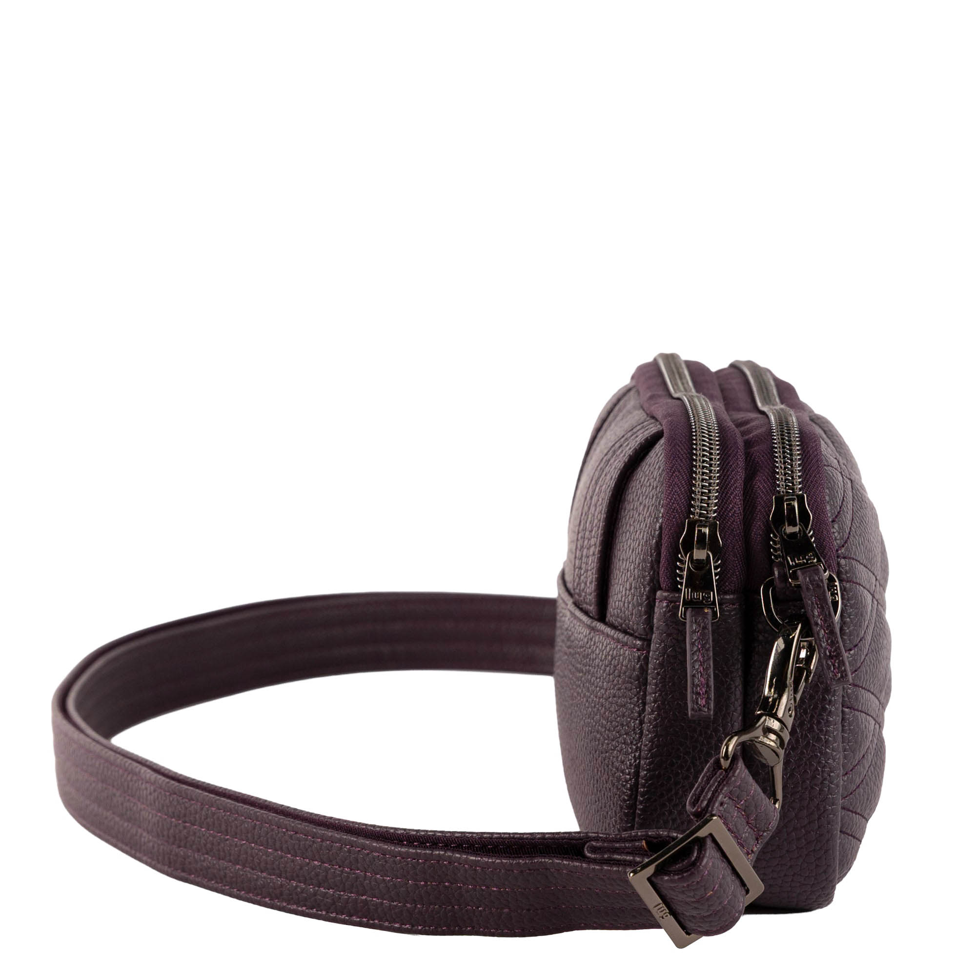 Coupe Classic VL Convertible Crossbody Bag - PLUM - 26635_CoupeVL_Plum_Angle_03