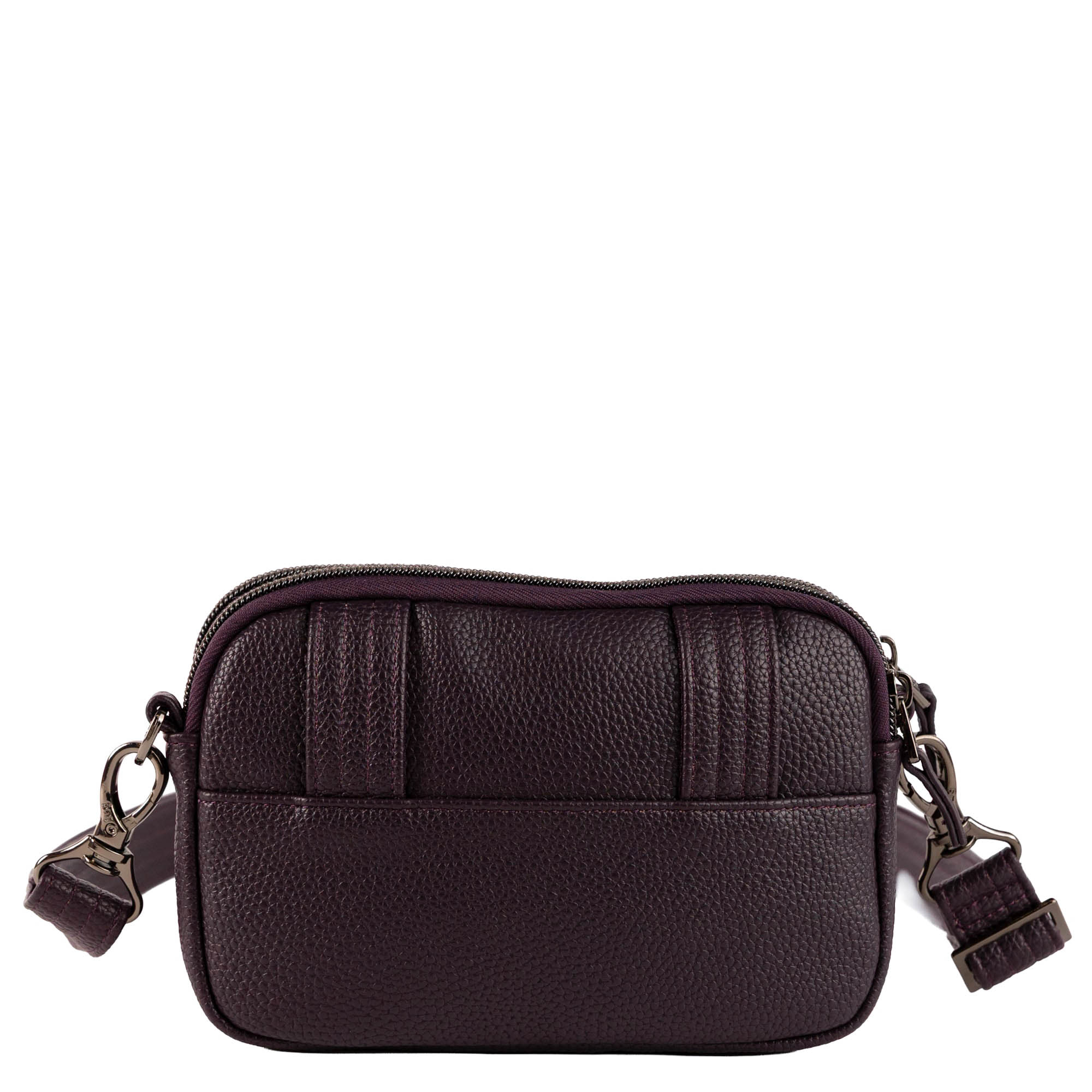 Coupe Classic VL Convertible Crossbody Bag - PLUM - 26635_CoupeVL_Plum_Angle_04