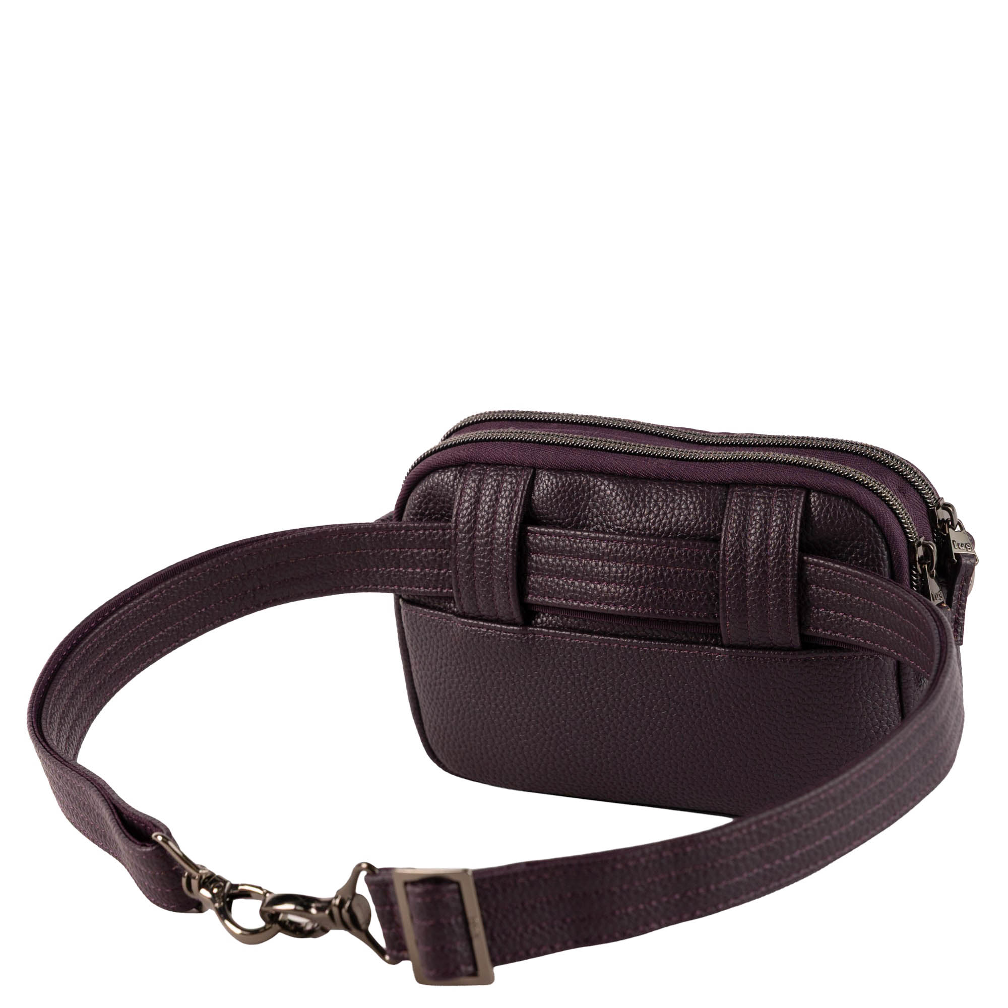 Coupe Classic VL Convertible Crossbody Bag - PLUM - 26635_CoupeVL_Plum_Angle_05