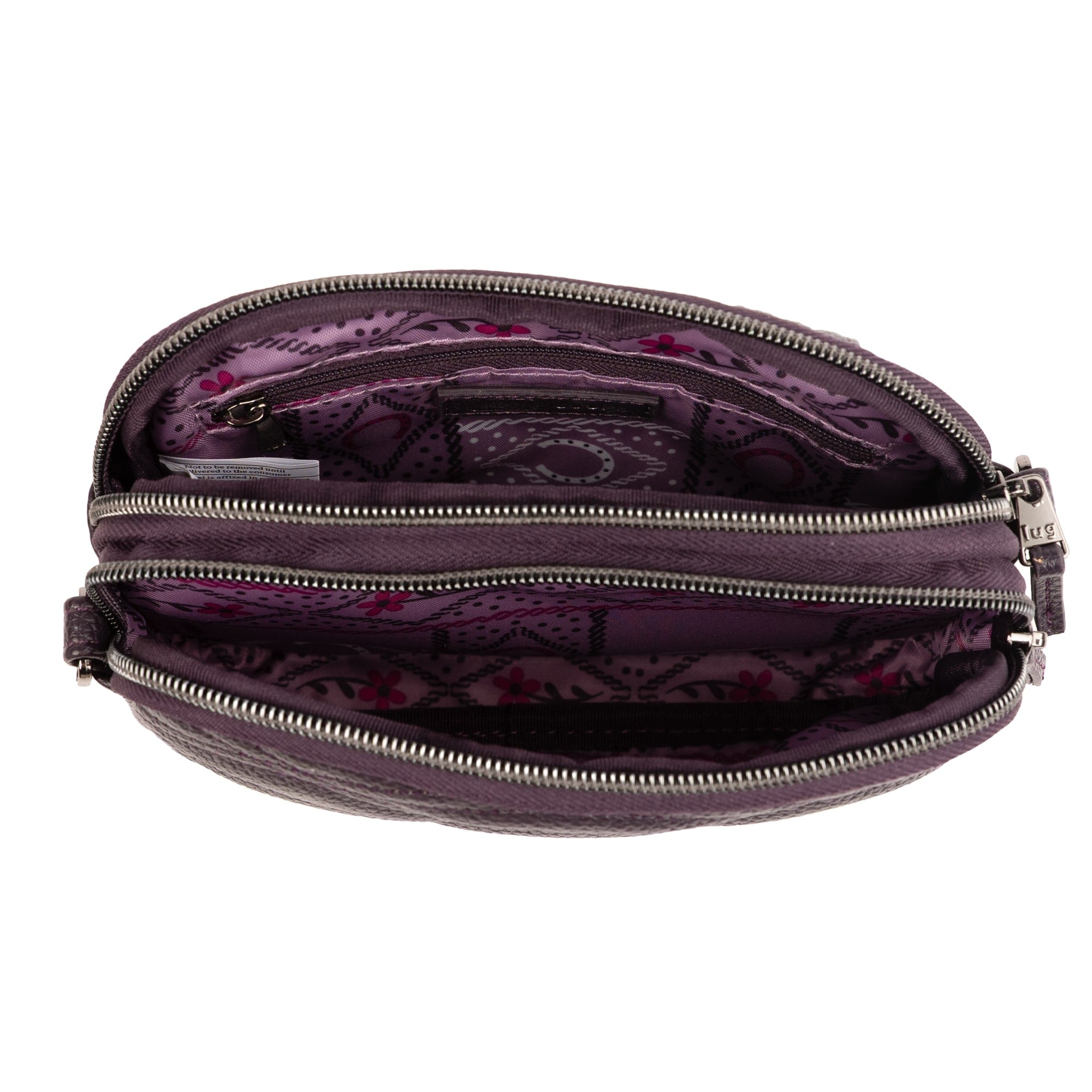 Coupe Classic VL Convertible Crossbody Bag - PLUM - 26635_CoupeVL_Plum_Angle_06