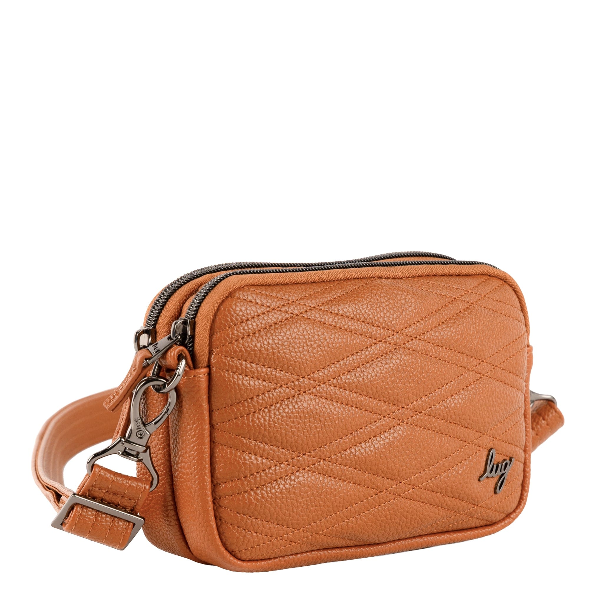 Coupe Classic VL Convertible Crossbody Bag - CAPPUCCINO - 26636_CoupeVL_Cappuccino_Angle_02