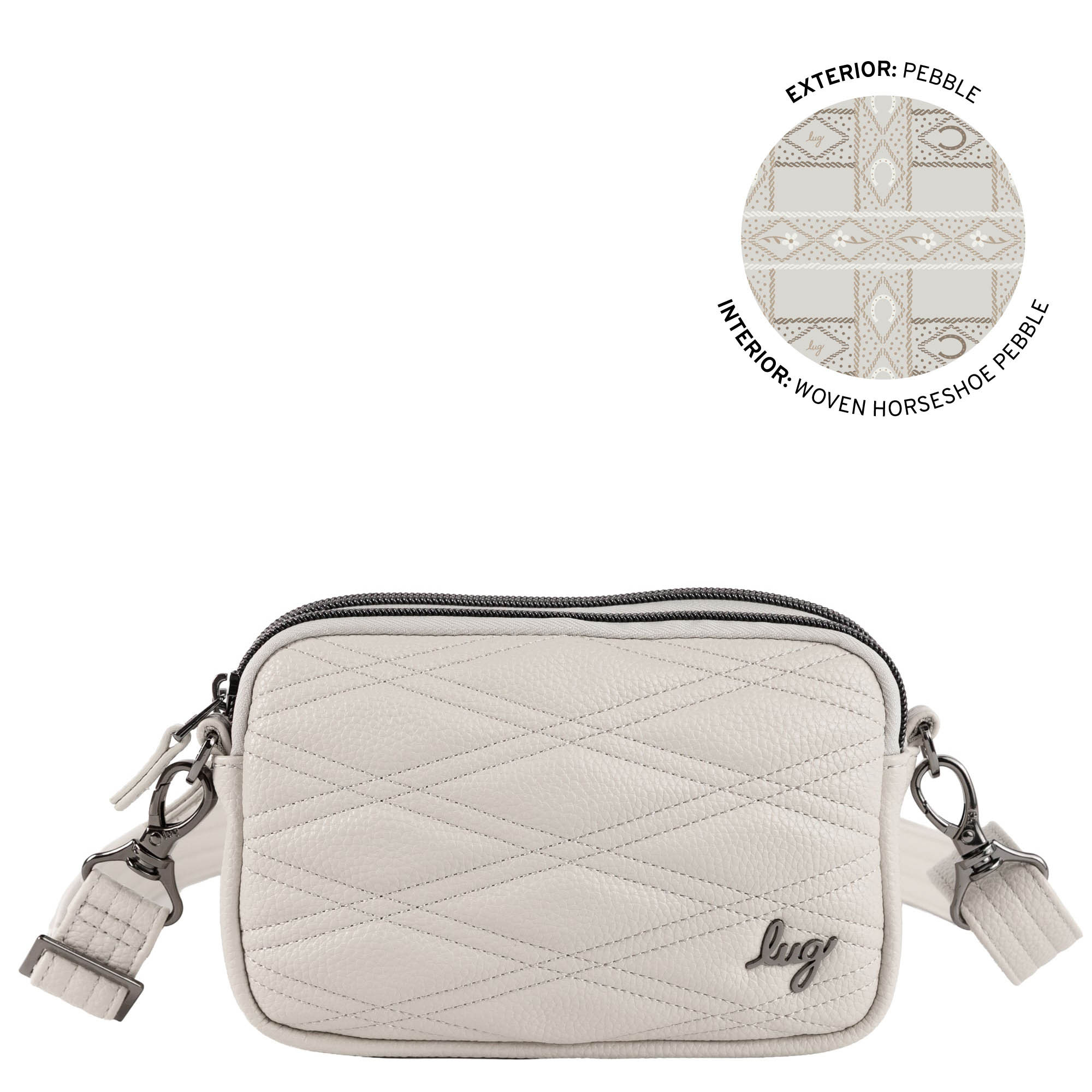 Coupe Classic VL Convertible Crossbody Bag - PEBBLE - 26638_CoupeVL_Pebble_Angle_01