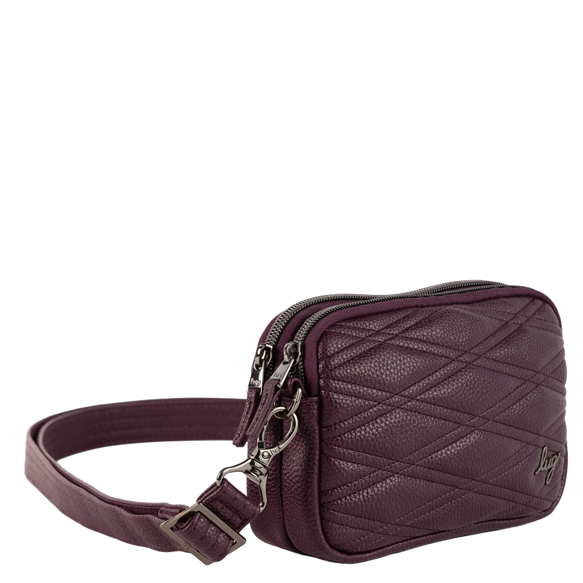 Coupe Classic VL Convertible Crossbody Bag - WINE - 26639_CoupeVL_Wine_Angle_02
