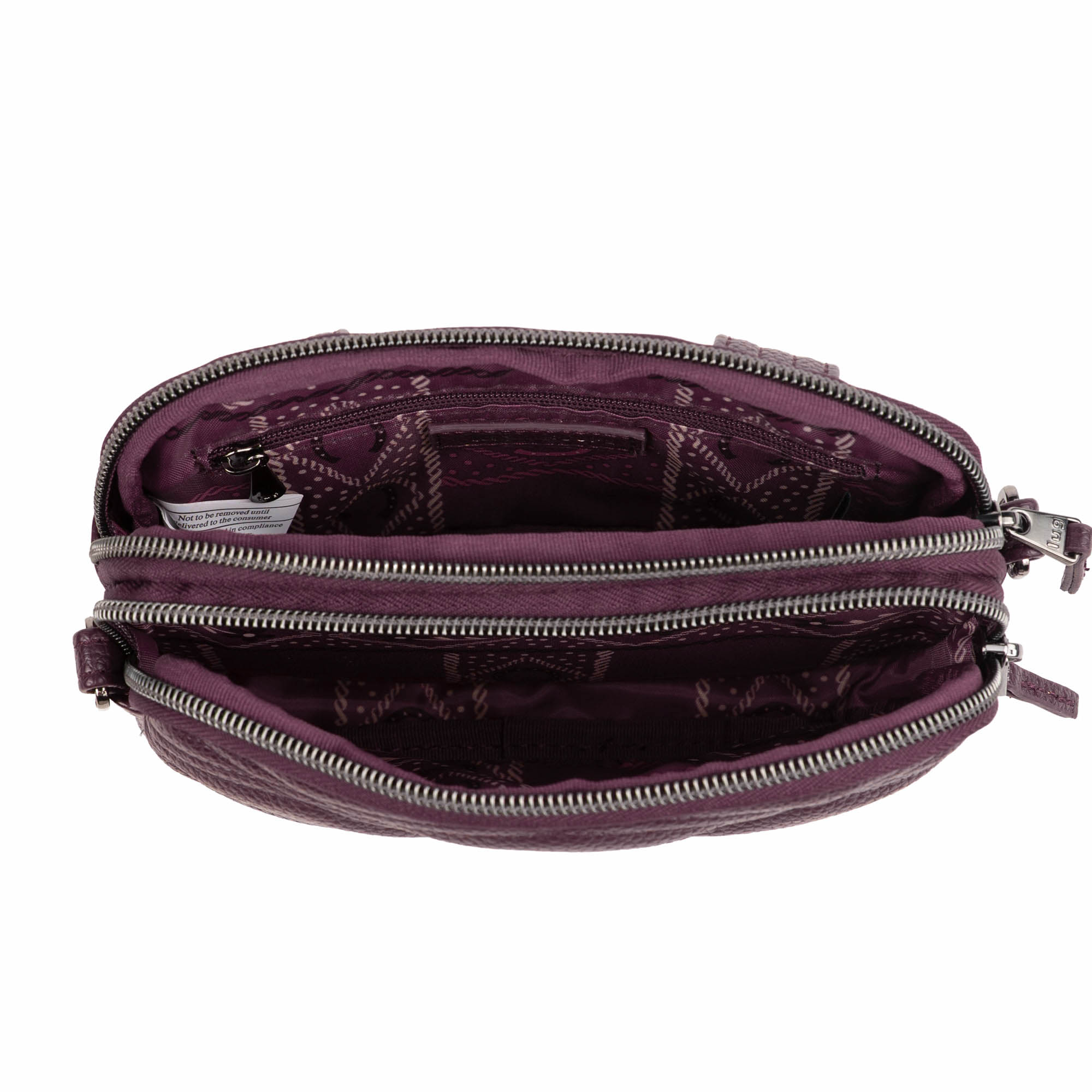 Coupe Classic VL Convertible Crossbody Bag - WINE - 26639_CoupeVL_Wine_Angle_06