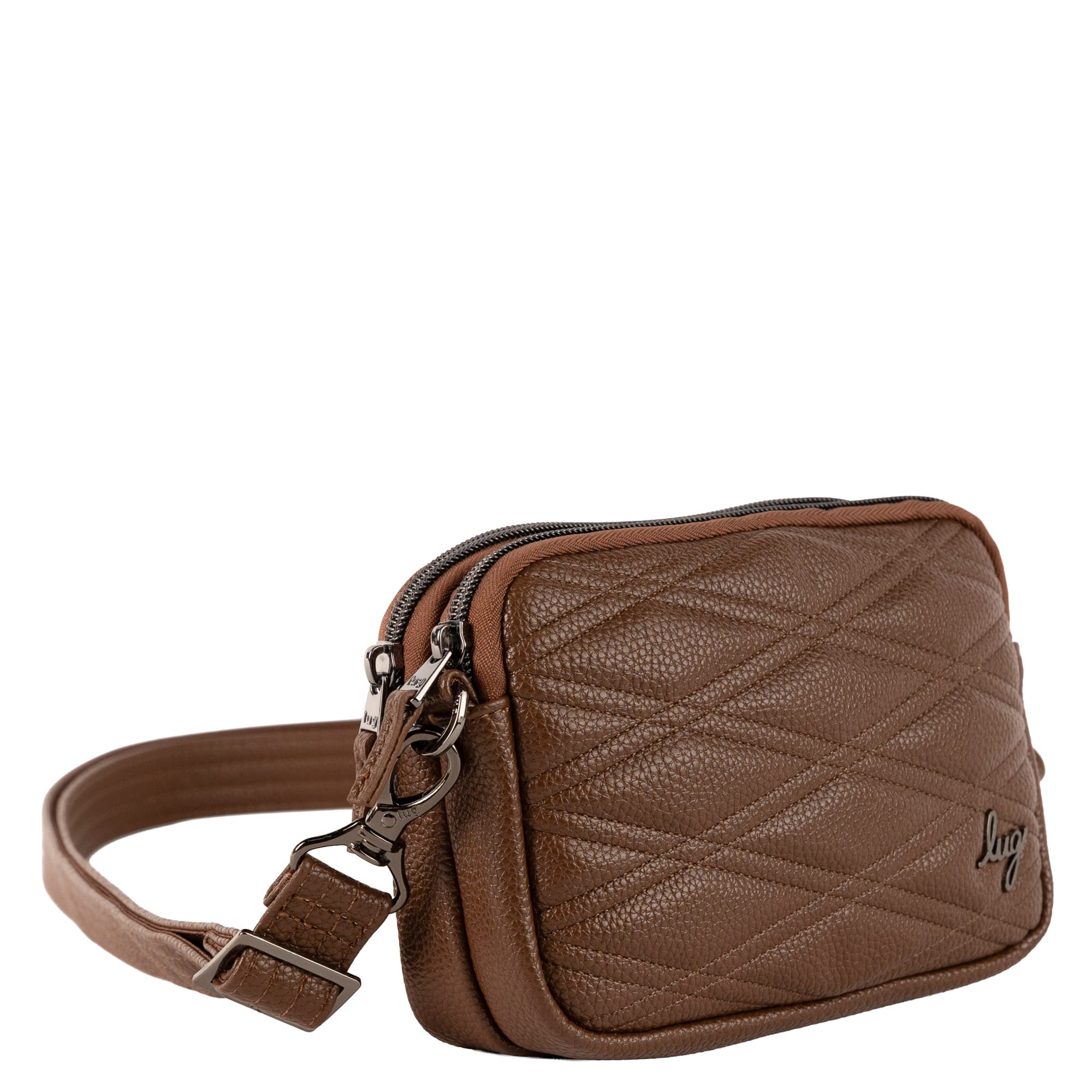 Coupe Classic VL Convertible Crossbody Bag - CHOCOLATE BROWN - 26641_CoupeVL_ChocolateBrown_Angle_02