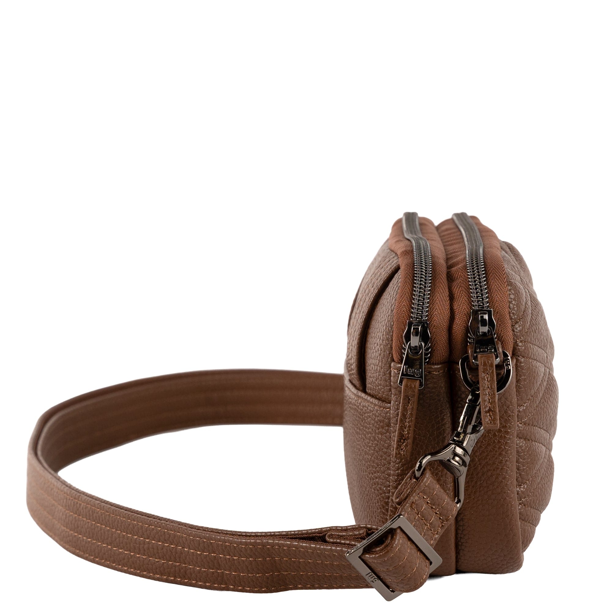 Coupe Classic VL Convertible Crossbody Bag - CHOCOLATE BROWN - 26641_CoupeVL_ChocolateBrown_Angle_03