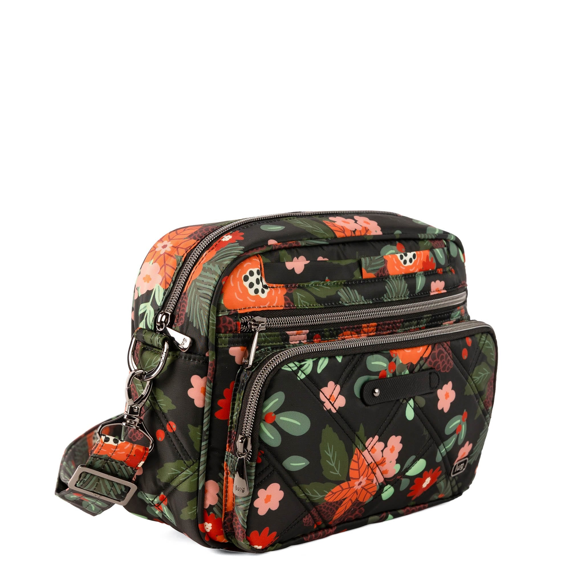 Carousel XL LE Crossbody Bag - WOODLAND PINES BLACK - 26645_CarouselXL_LE_WoodlandsPineBlack_Angle_02