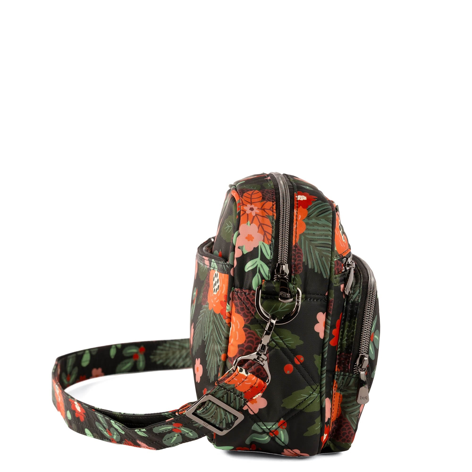 Carousel XL LE Crossbody Bag - WOODLAND PINES BLACK - 26645_CarouselXL_LE_WoodlandsPineBlack_Angle_03