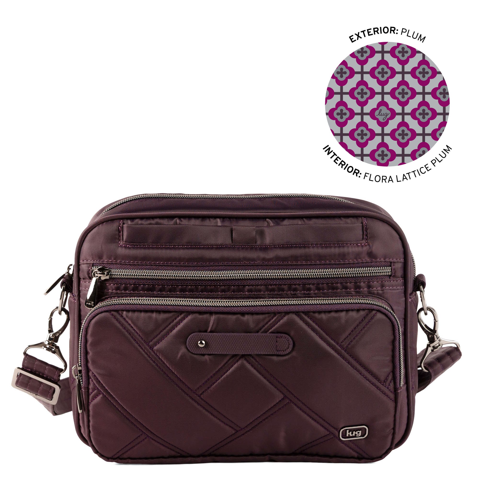 Carousel XL LE Crossbody Bag - PLUM - 26648_CarouselXL_LE_Plum_Angle_01