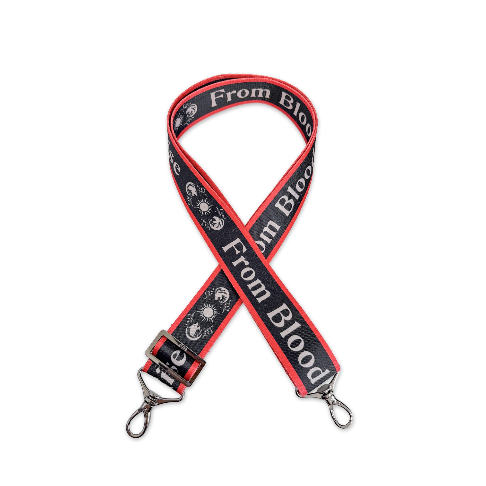 ApollyCon 1.5" Classic Webbed Strap - FROM BLOOD & ASH WE WILL RISE - 26656_StrapApollycon_FromBloodAndAsh_Angle_01