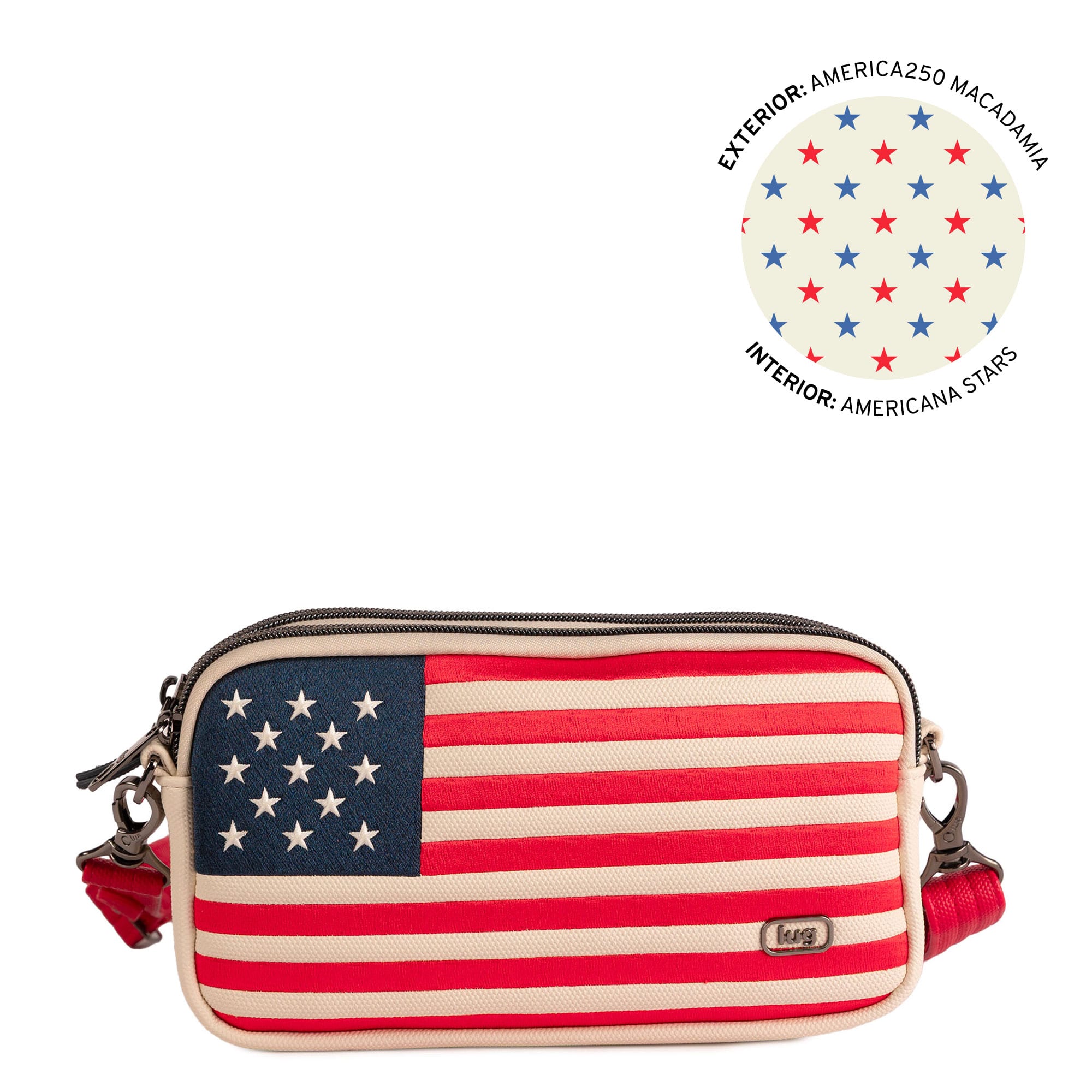 America250 x Lug Coupe XL Matte Luxe VL Crossbody - AMERICAN FLAG MACADAMIA - 26678_CoupeXL-ML_America250_Macadamia_01