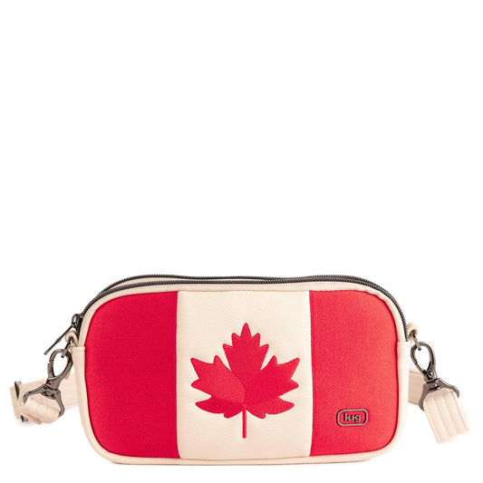 Maple Leaf Edition Coupe XL Matte Luxe VL Crossbody - - 26682_CoupeXLMatteLuxeFlag_CanadaMacadamia_Angle_01_d81k1t