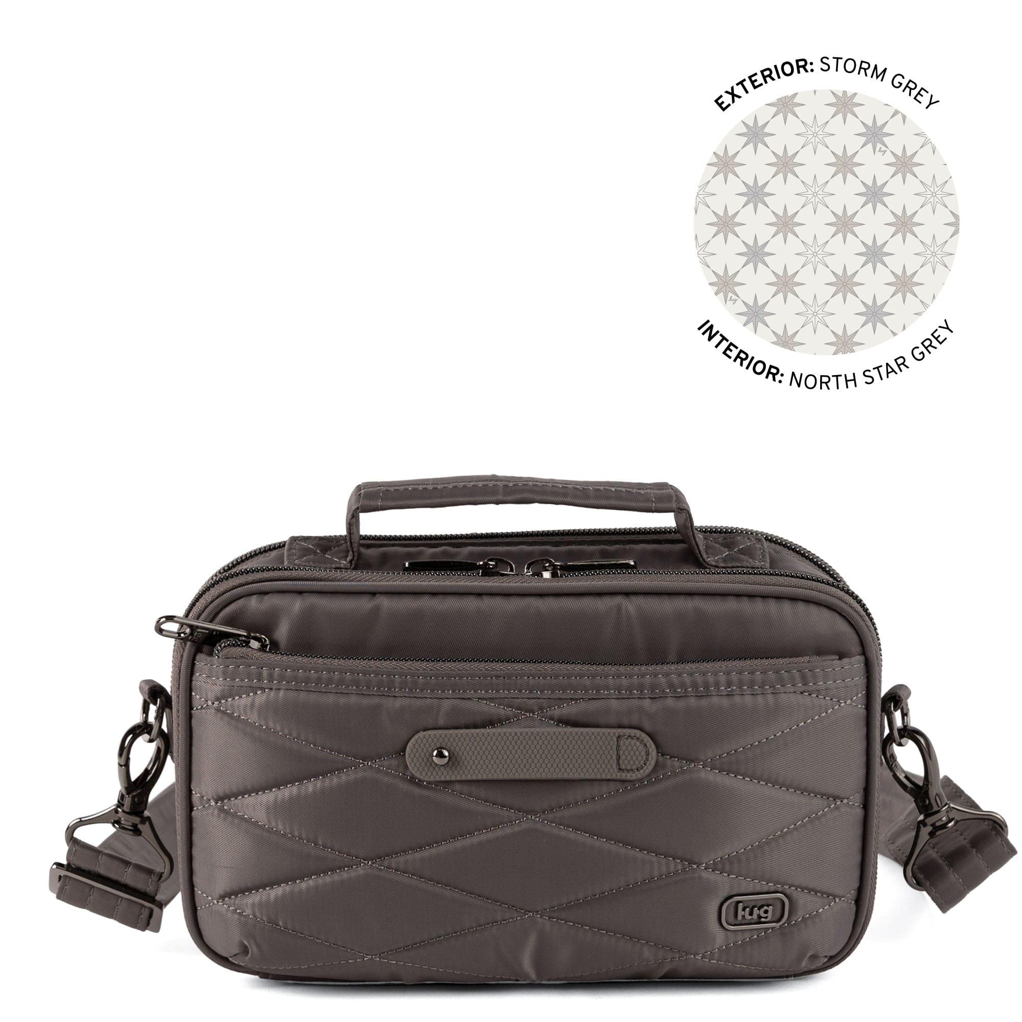 Legacy Collection Roundabout Crossbody Bag - STORM GREY - 26724_LegacyRoundabout_StormGrey_Angle_01