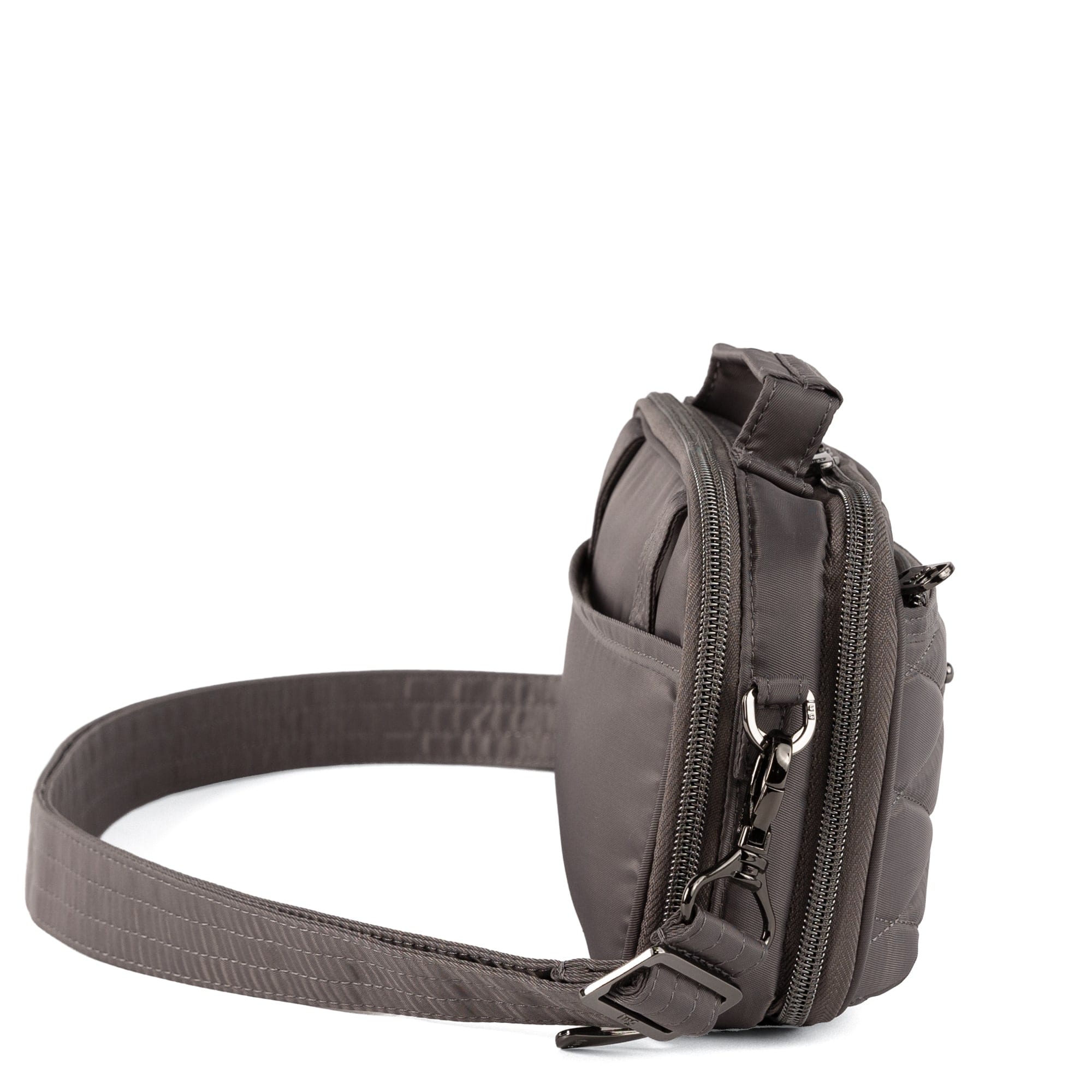 Legacy Collection Roundabout Crossbody Bag - STORM GREY - 26724_LegacyRoundabout_StormGrey_Angle_03