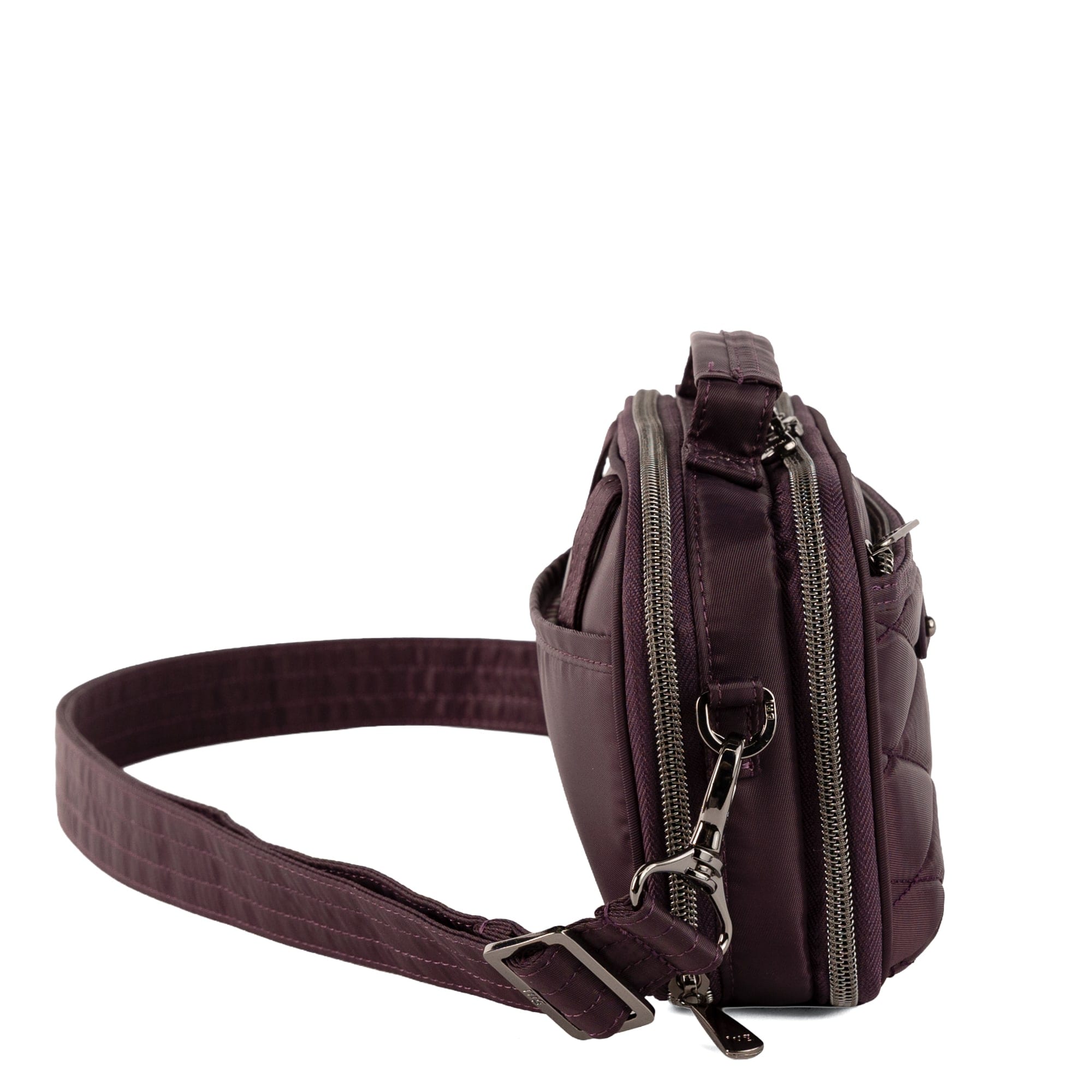 Legacy Collection Roundabout Crossbody Bag - PLUM - 26725_LegacyRoundabout_Plum_Angle_03
