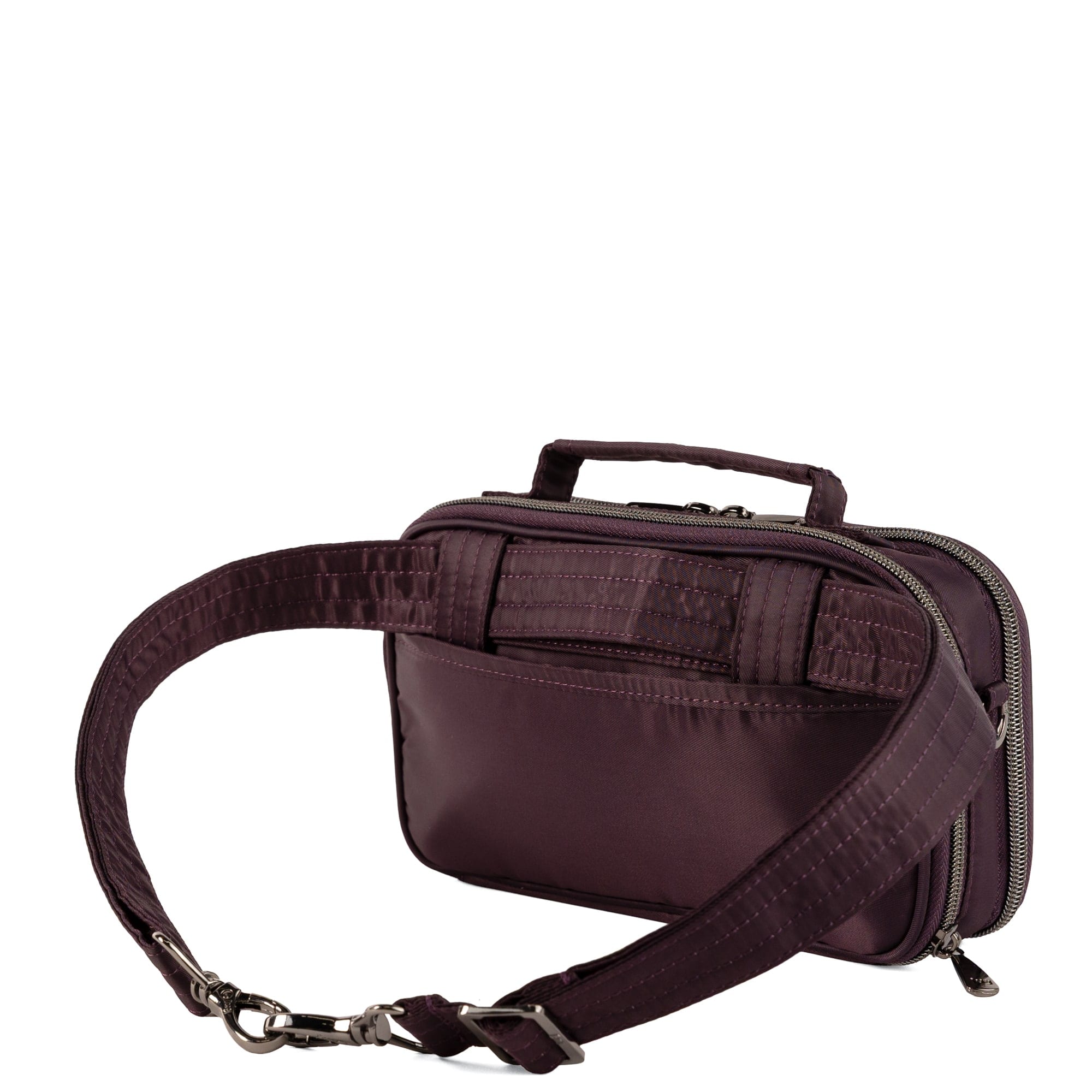 Legacy Collection Roundabout Crossbody Bag - PLUM - 26725_LegacyRoundabout_Plum_Angle_05